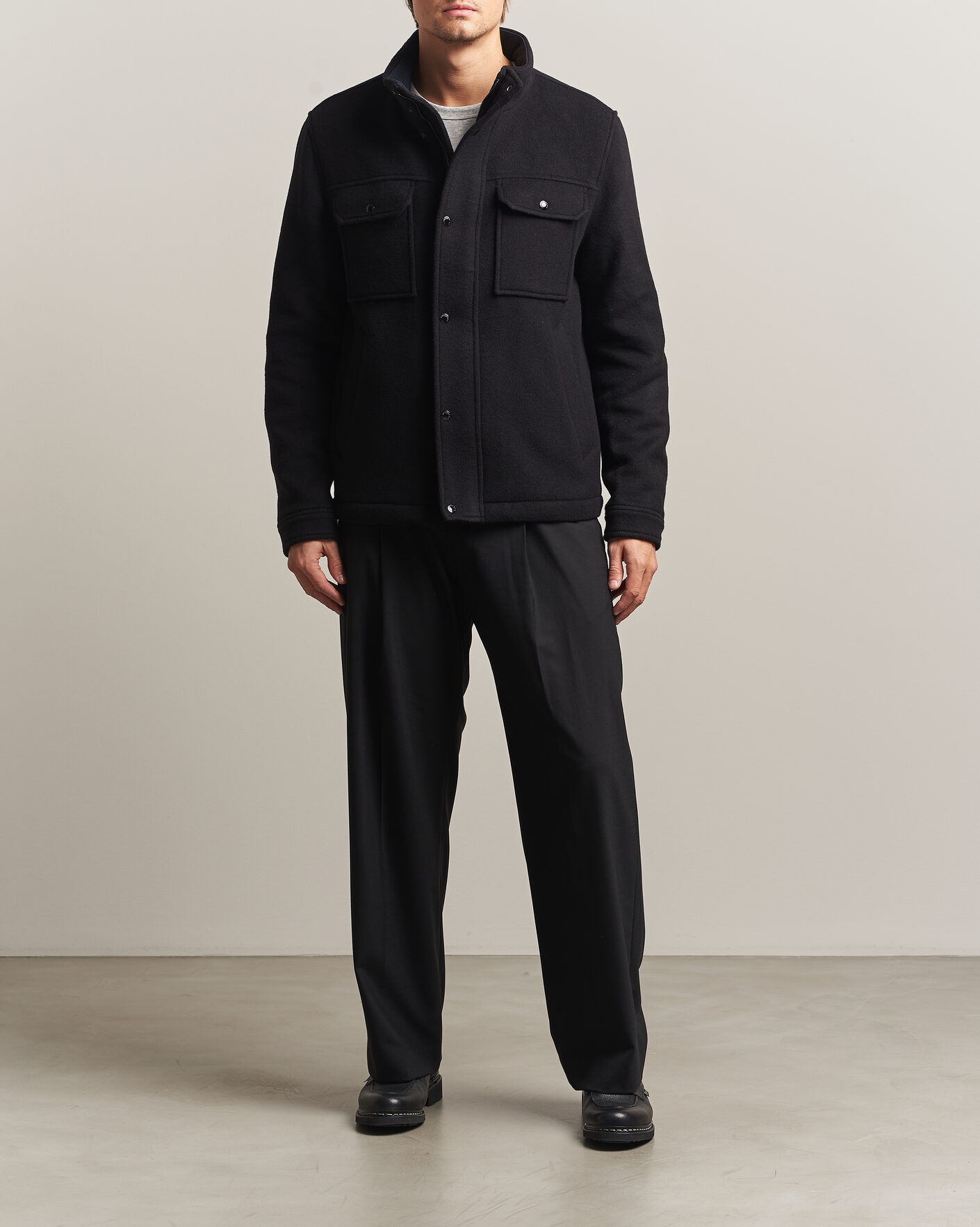 Homme | Manteaux Et Vestes | J.Lindeberg | Bailey Wool Field Jacket Black