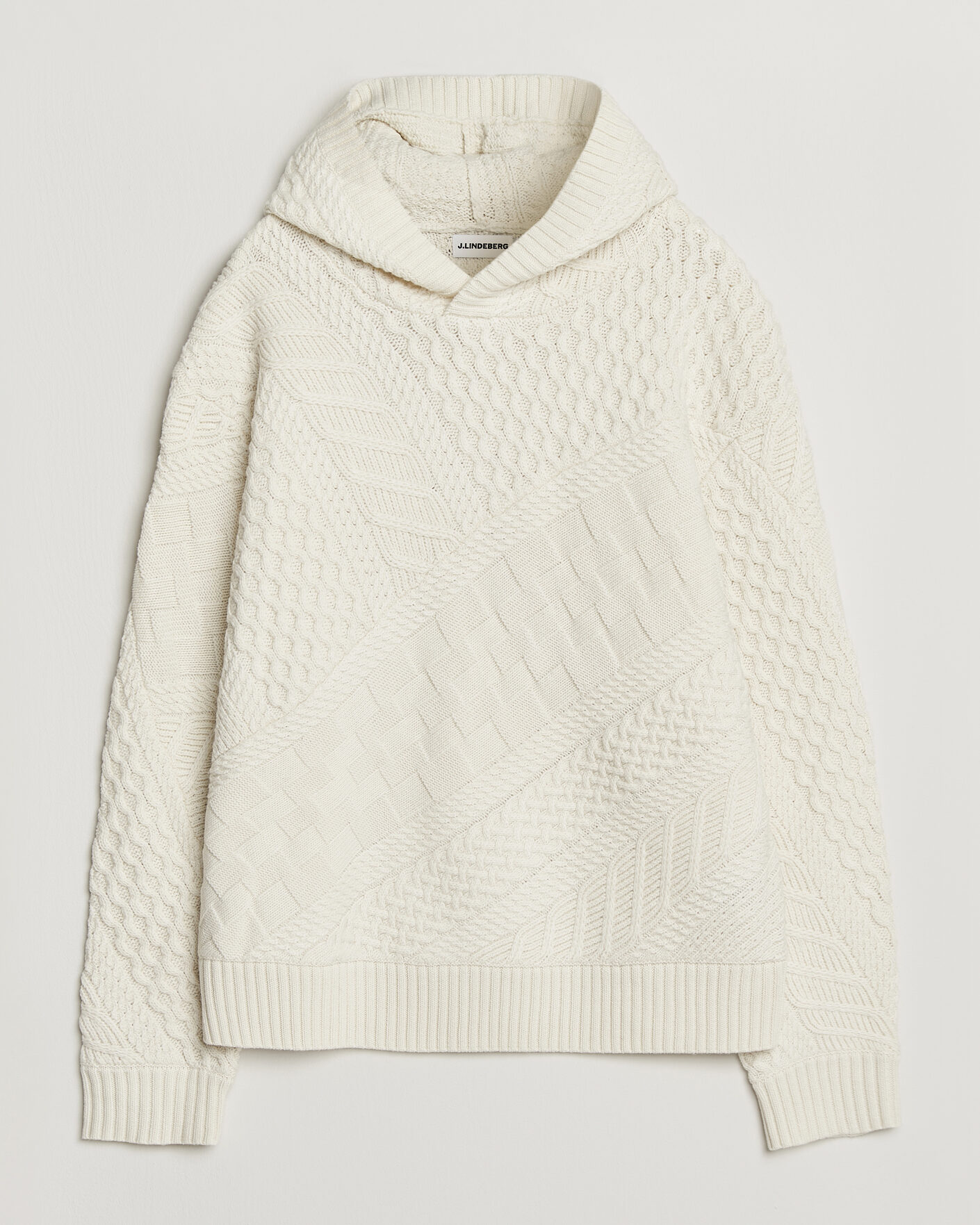 Homme | Pulls Et Tricots | J.Lindeberg | Savio Cable Knitted Hoodie Tofu