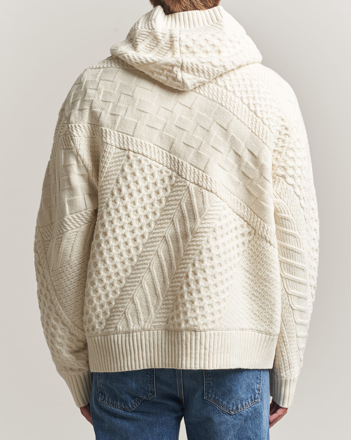 Homme | Pulls Et Tricots | J.Lindeberg | Savio Cable Knitted Hoodie Tofu