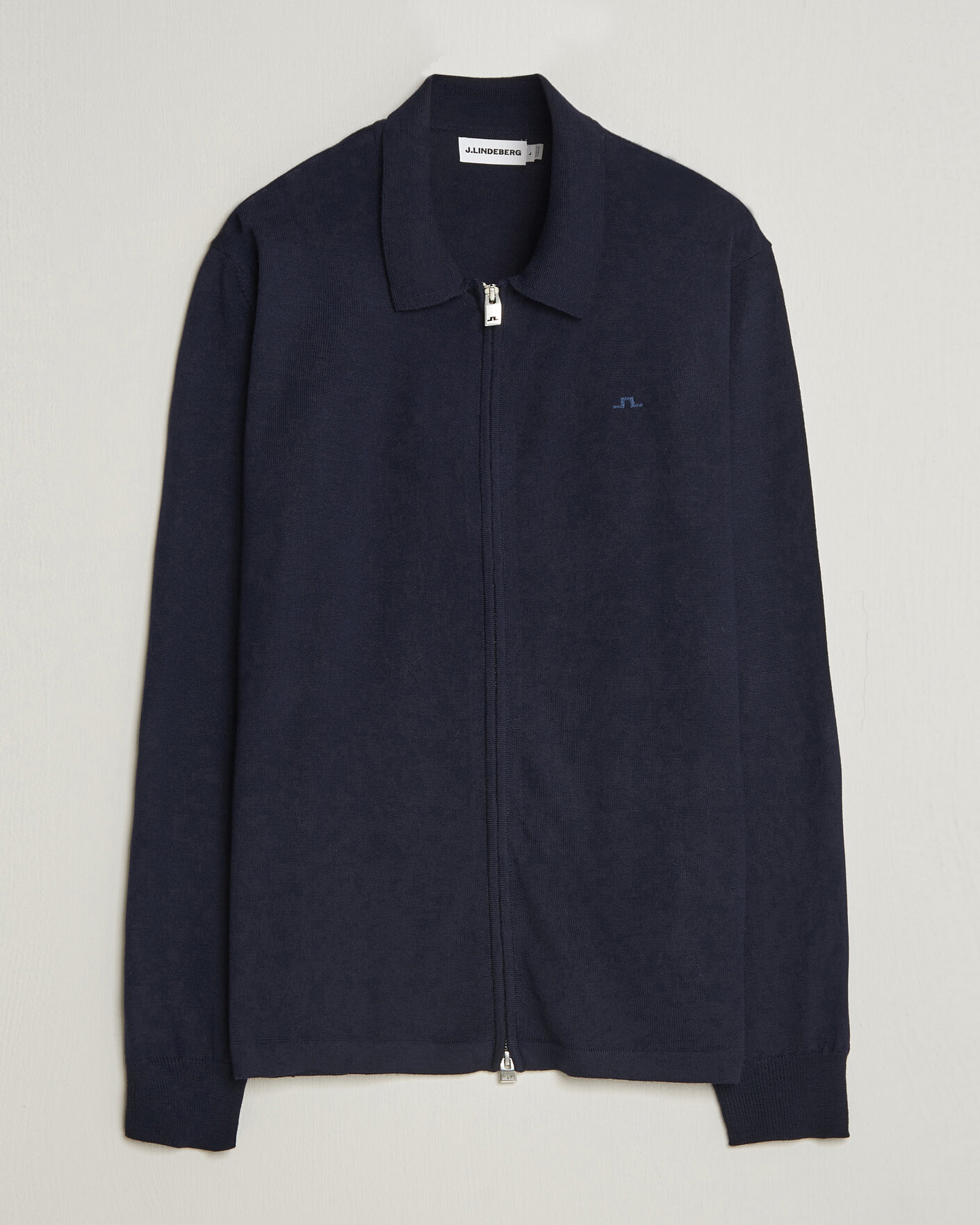 Homme | Pulls Et Tricots | J.Lindeberg | Kaleb Merino Full Zip JL Navy