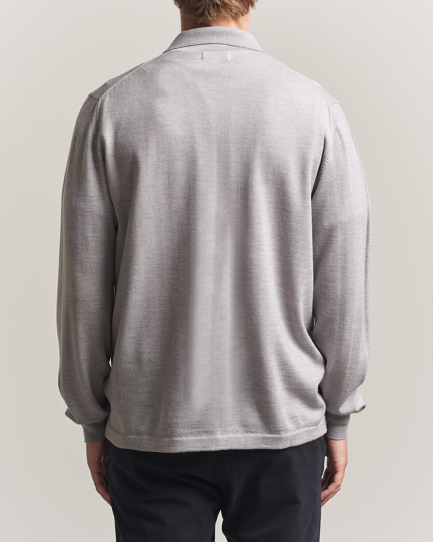 Homme | Pulls Et Tricots | J.Lindeberg | Kaleb Merino Full Zip Light Grey Melange