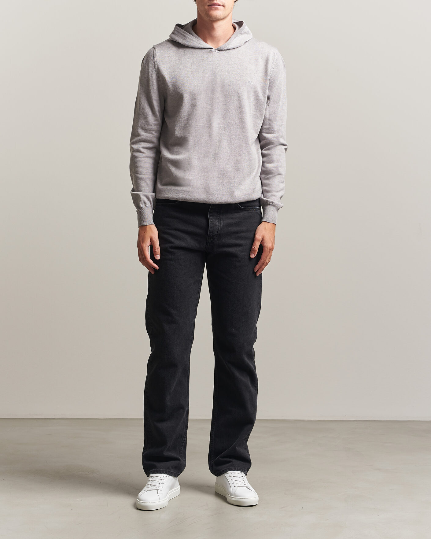 Homme | Pulls Et Tricots | J.Lindeberg | Karl Merino Hoodie Light Grey Melange