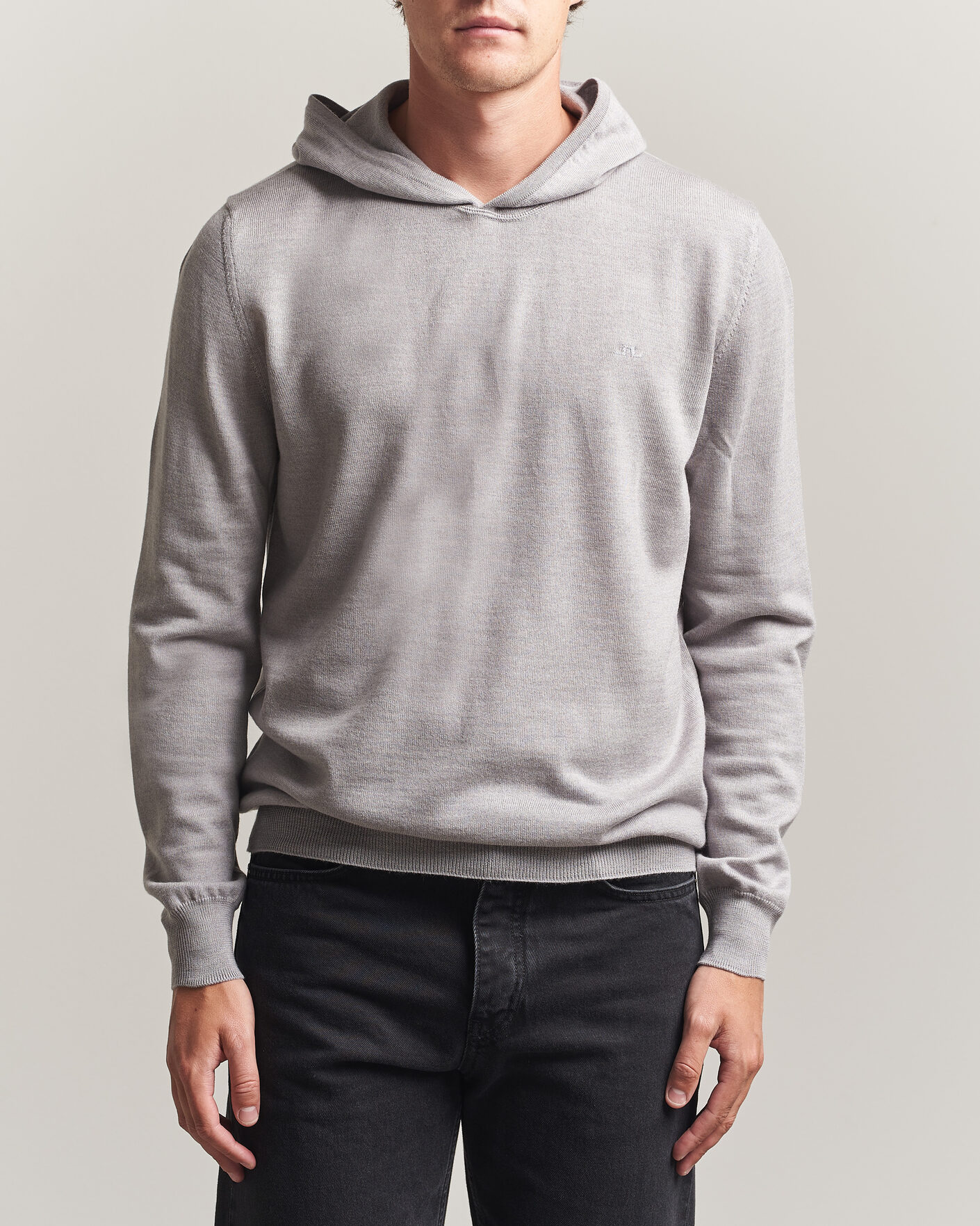 Homme | Pulls Et Tricots | J.Lindeberg | Karl Merino Hoodie Light Grey Melange