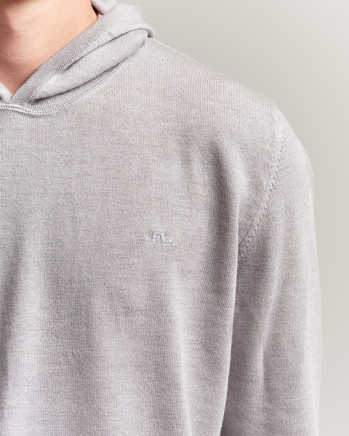 Homme | Pulls Et Tricots | J.Lindeberg | Karl Merino Hoodie Light Grey Melange