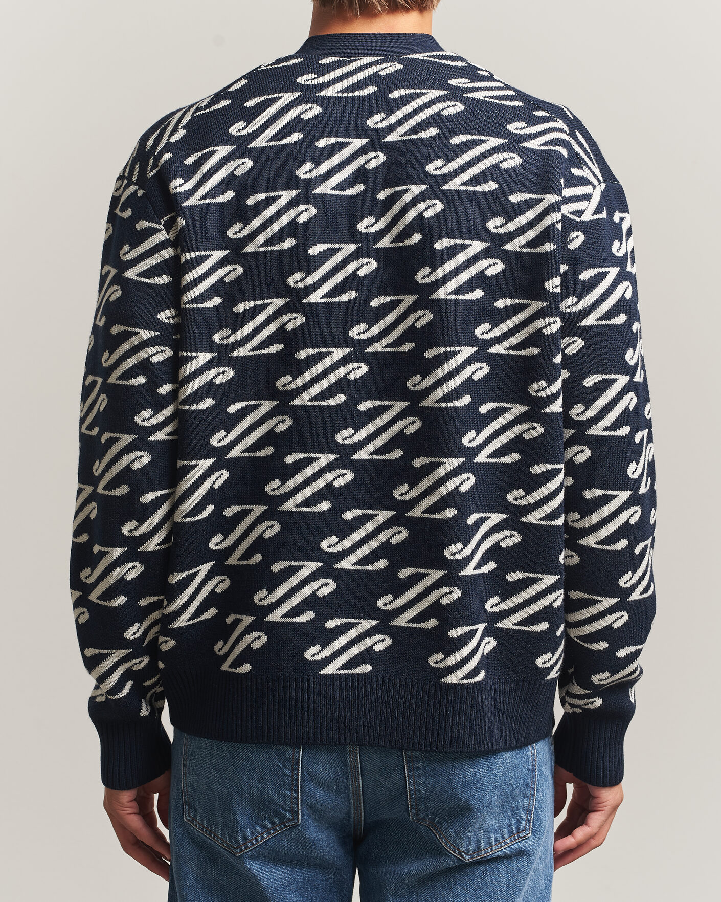 Homme | Pulls Et Tricots | J.Lindeberg | Denny Jacquard Cardigan JL Navy