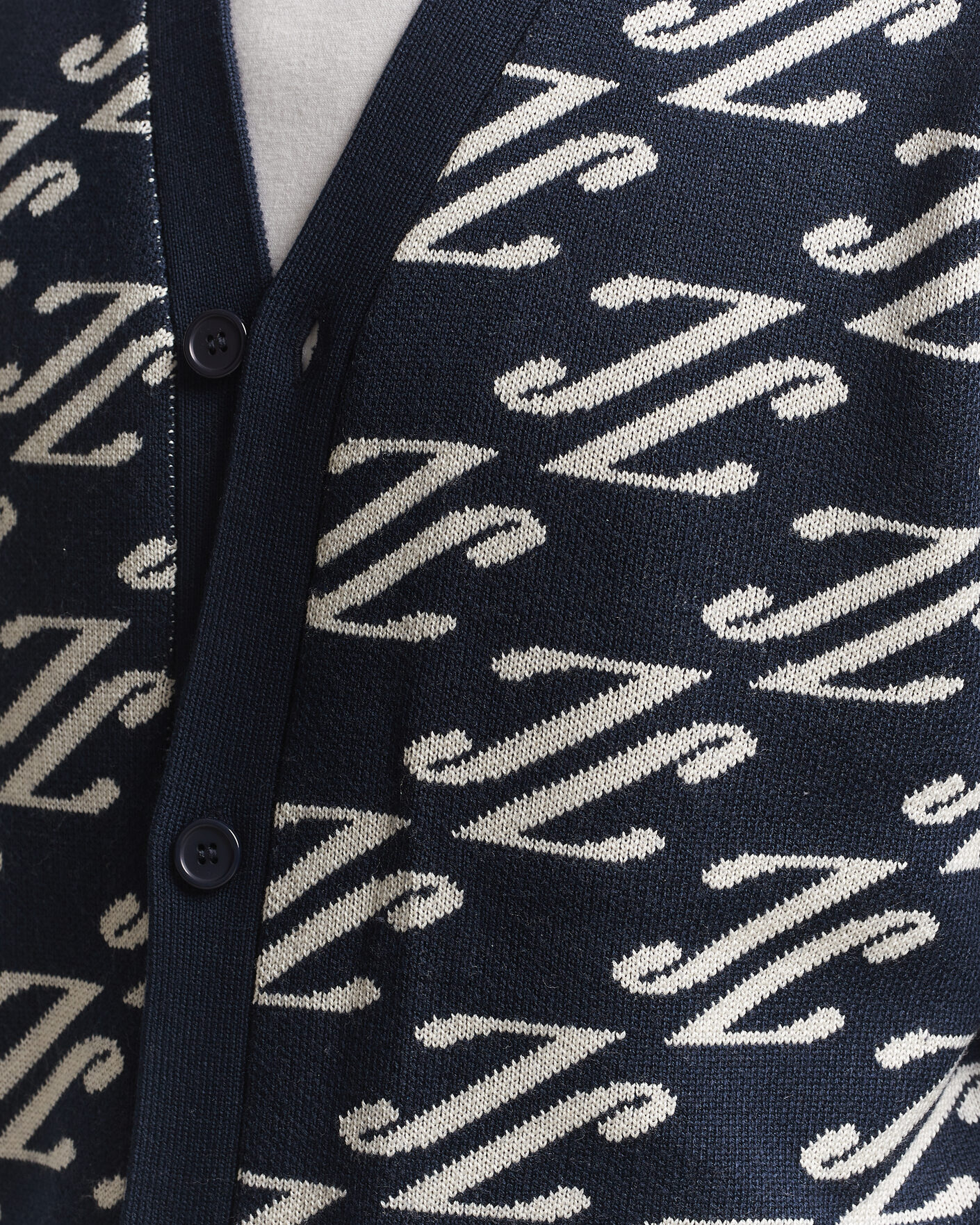 Homme | Pulls Et Tricots | J.Lindeberg | Denny Jacquard Cardigan JL Navy