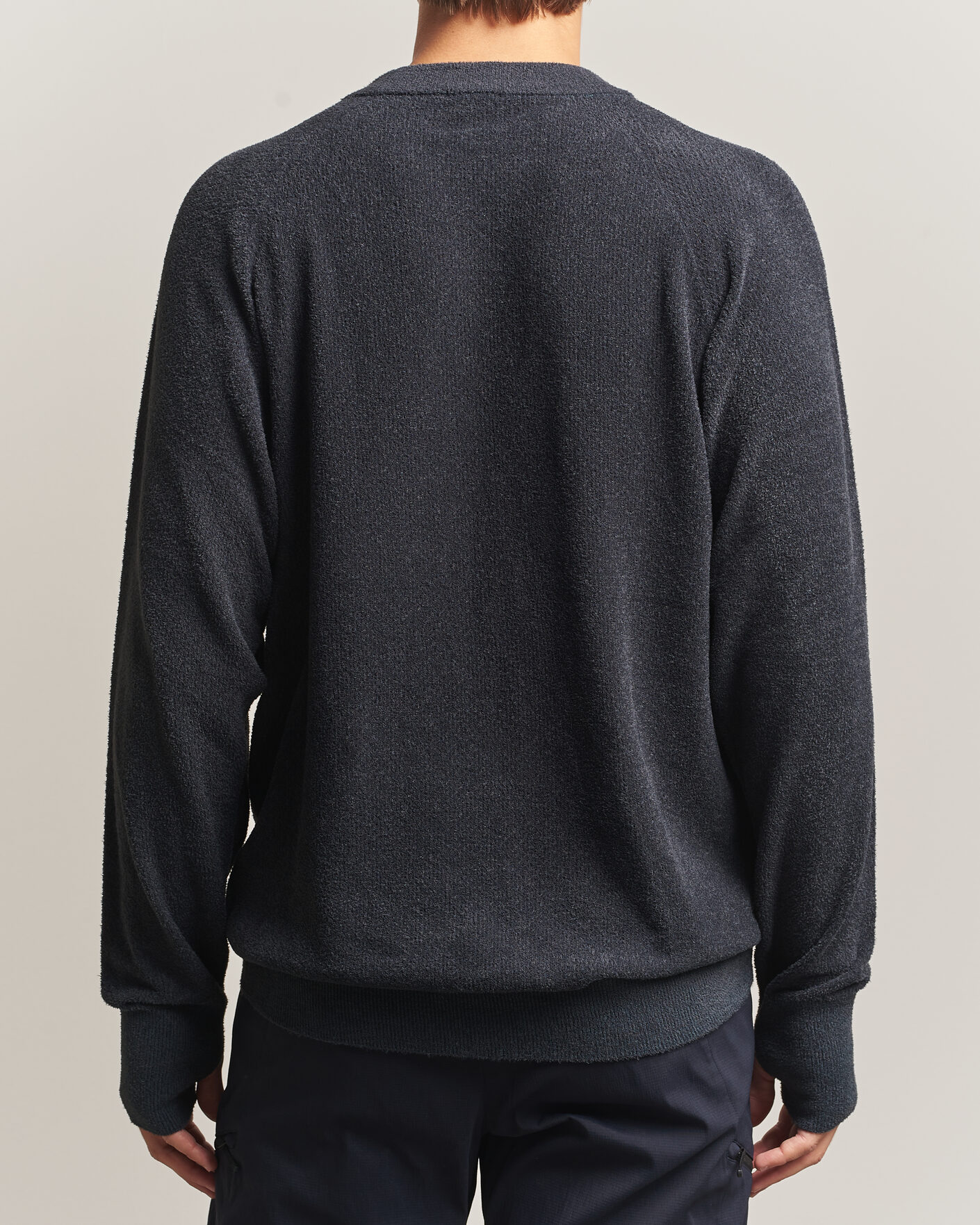 Homme | Pulls Et Tricots | Goldwin | Mesh Pile Crew Neck Wolf Gray