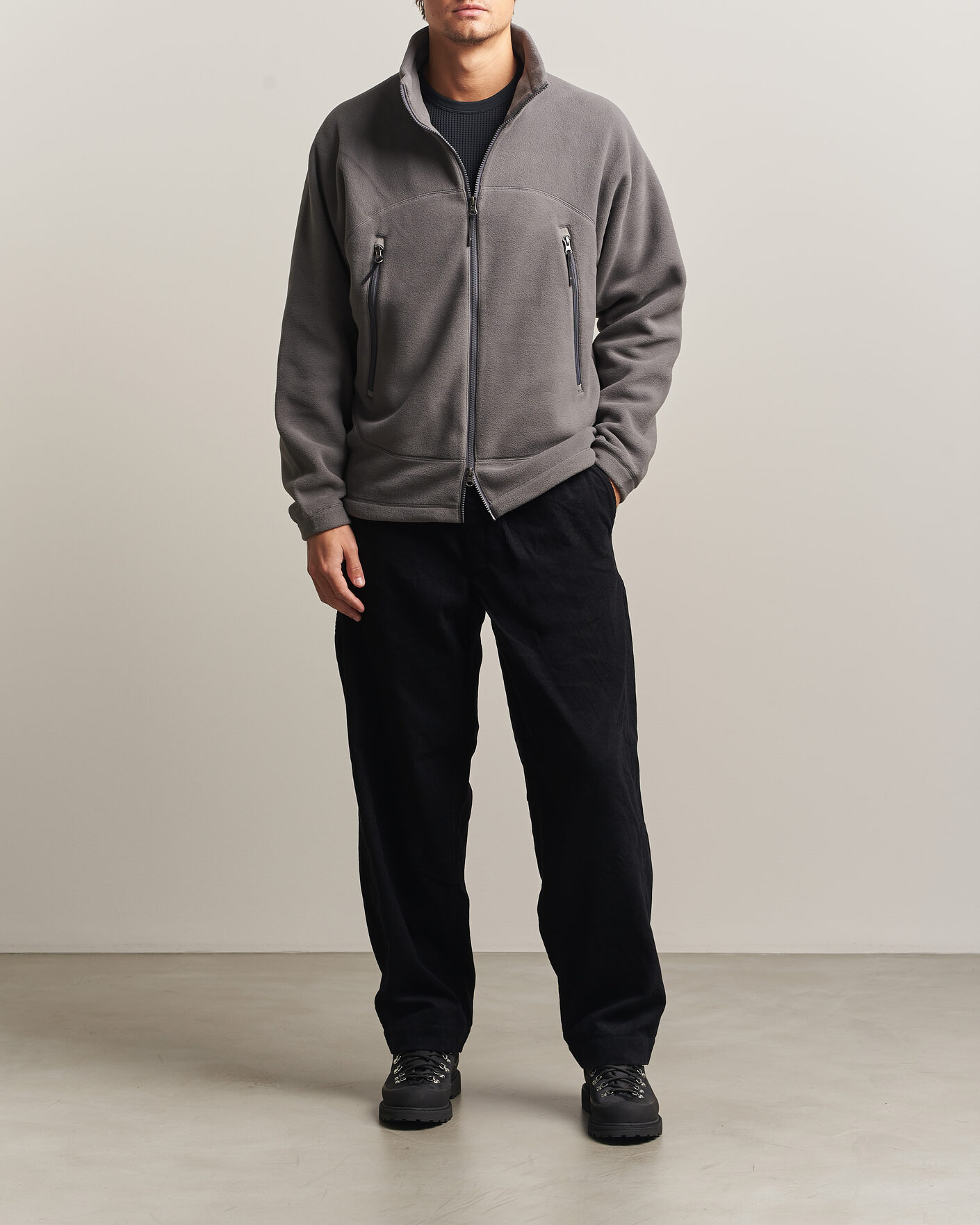 Homme | Pantalons | Goldwin | Corduroy Straight Pants Black