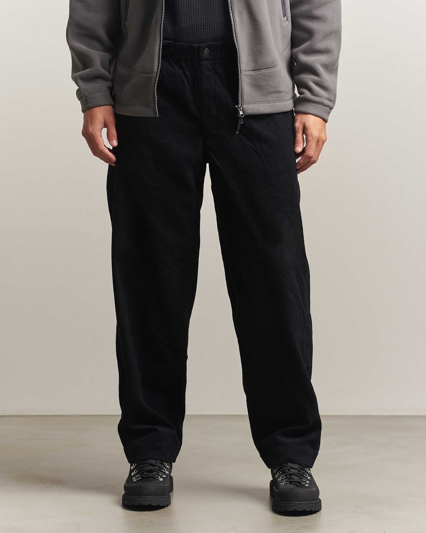 Homme | Pantalons | Goldwin | Corduroy Straight Pants Black
