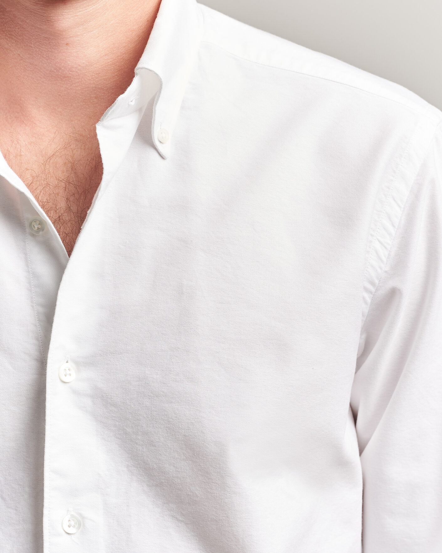 Homme | Chemises | Grigio | Oxford Button Down Shirt White