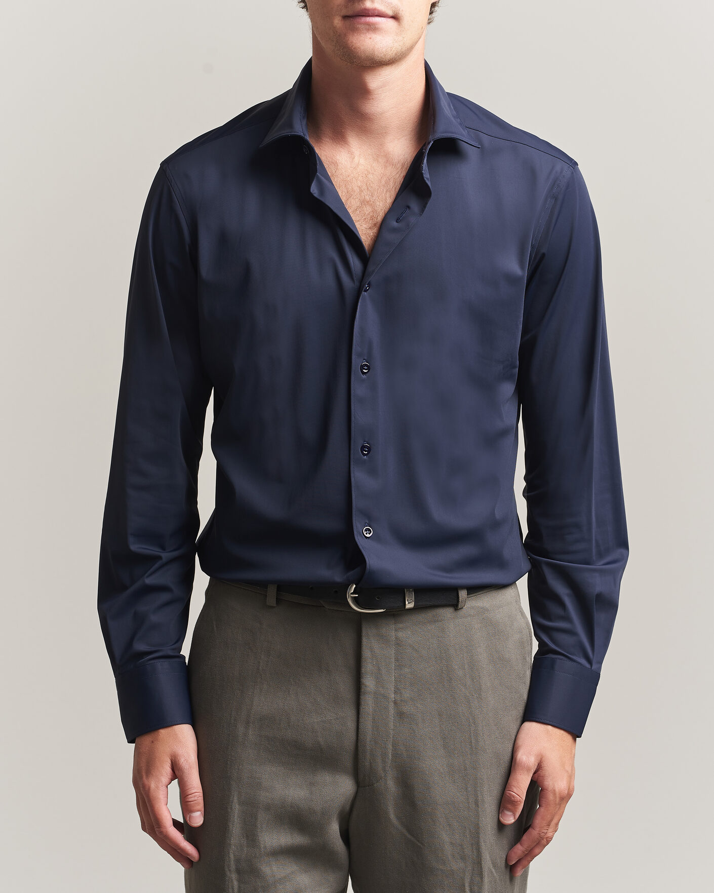 Homme | Chemises | Grigio | Jersey Shirt Navy