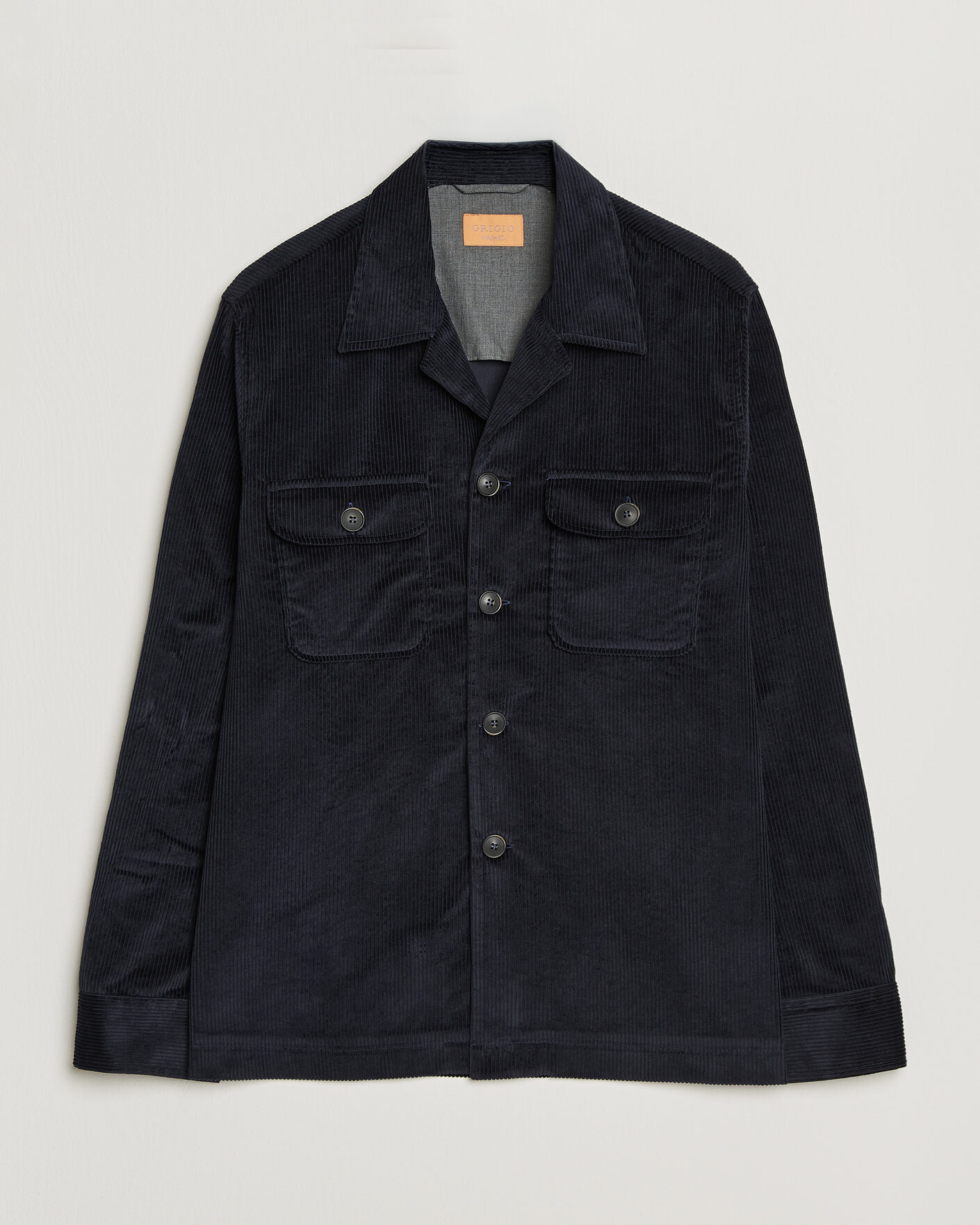 Homme | Chemises | Grigio | Corduroy Overshirt Navy