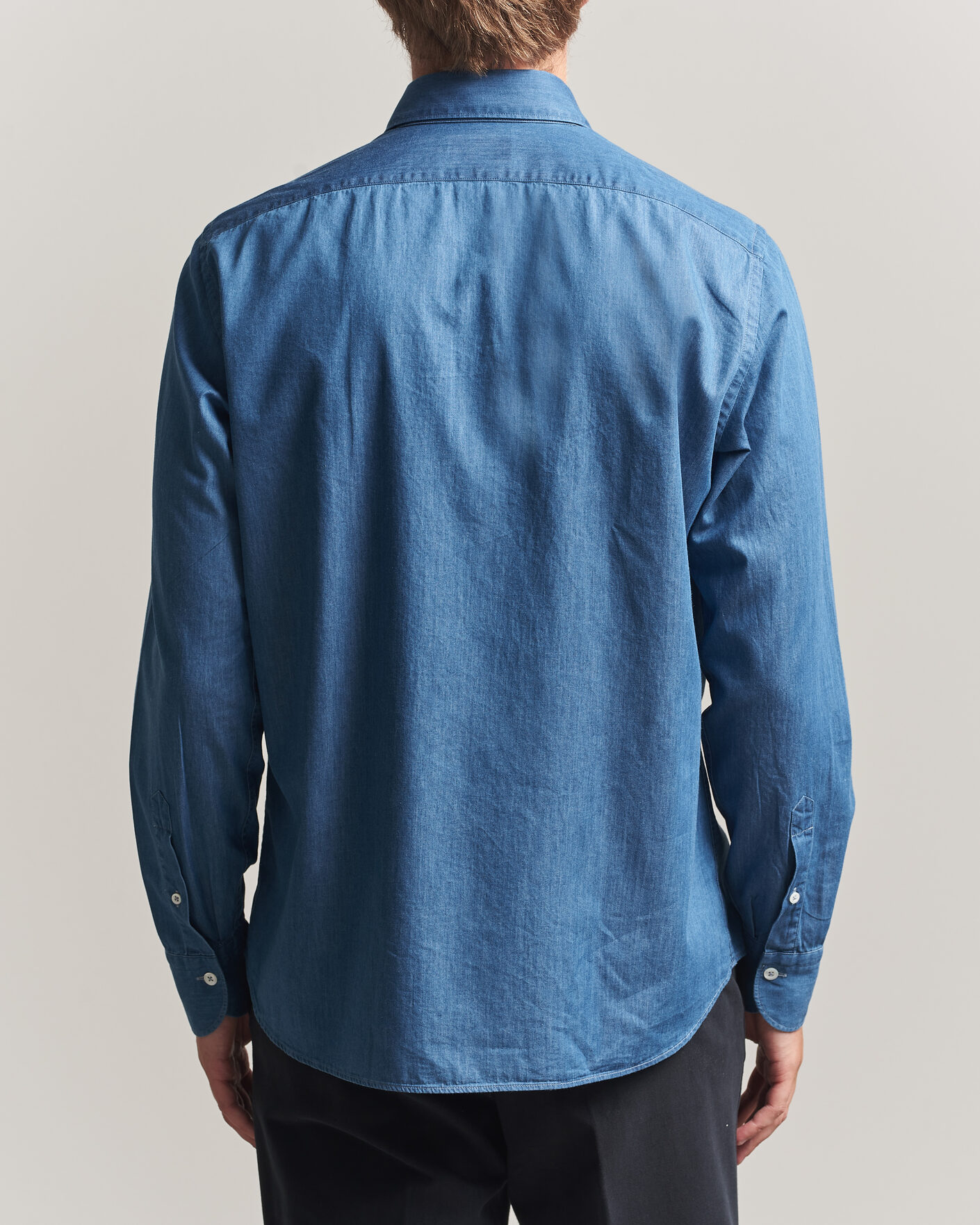 Homme | Chemises | Grigio | Denim Shirt Light Blue
