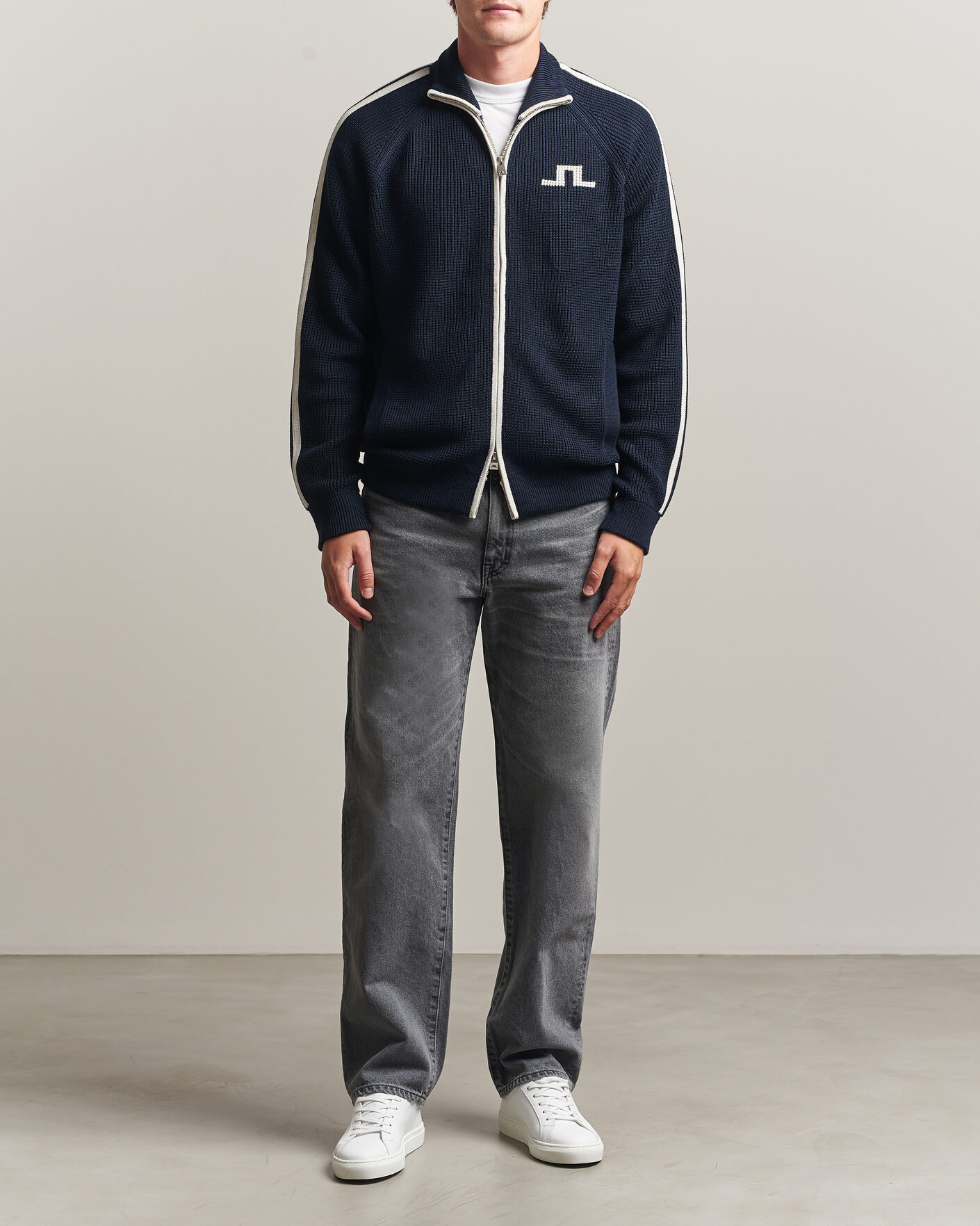 Homme | Pulls Et Tricots | J.Lindeberg | Craig Knitted Full Zip JL Navy
