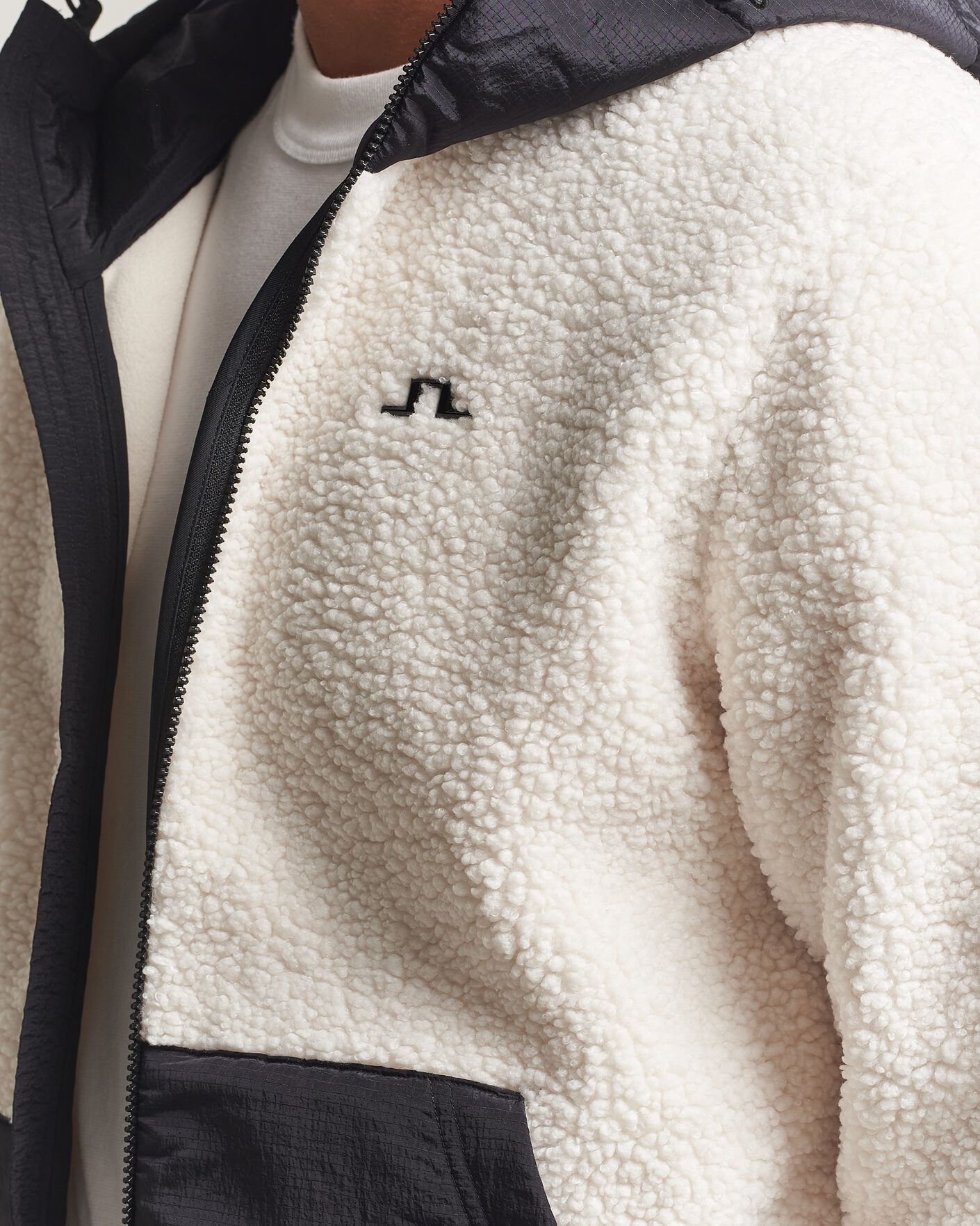 Homme | Pulls Et Tricots | J.Lindeberg | Varek Hybrid Hooded Full Zip Tofu