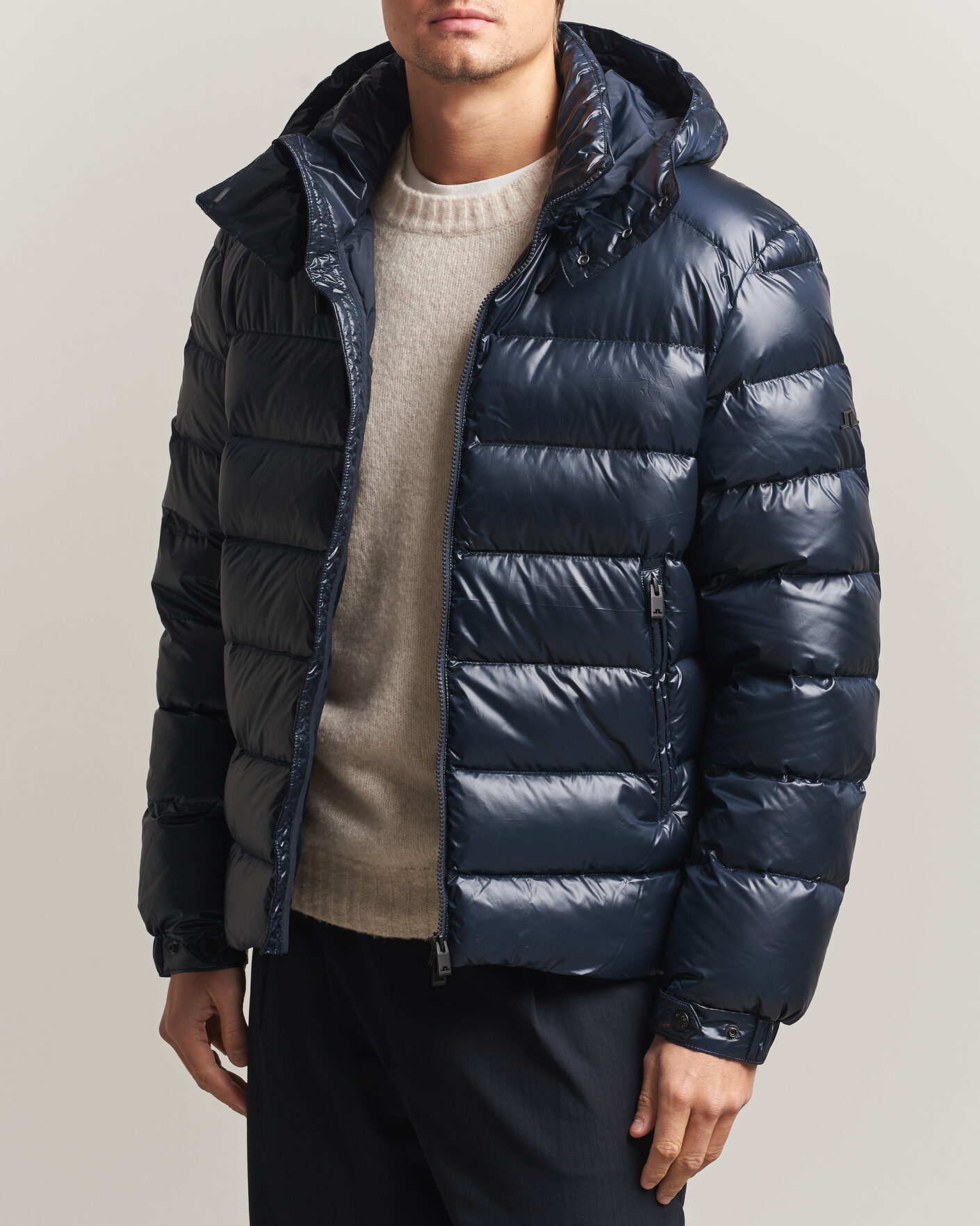 Homme | Manteaux Et Vestes | J.Lindeberg | Creek Light Hooded Down Jacket JL Navy