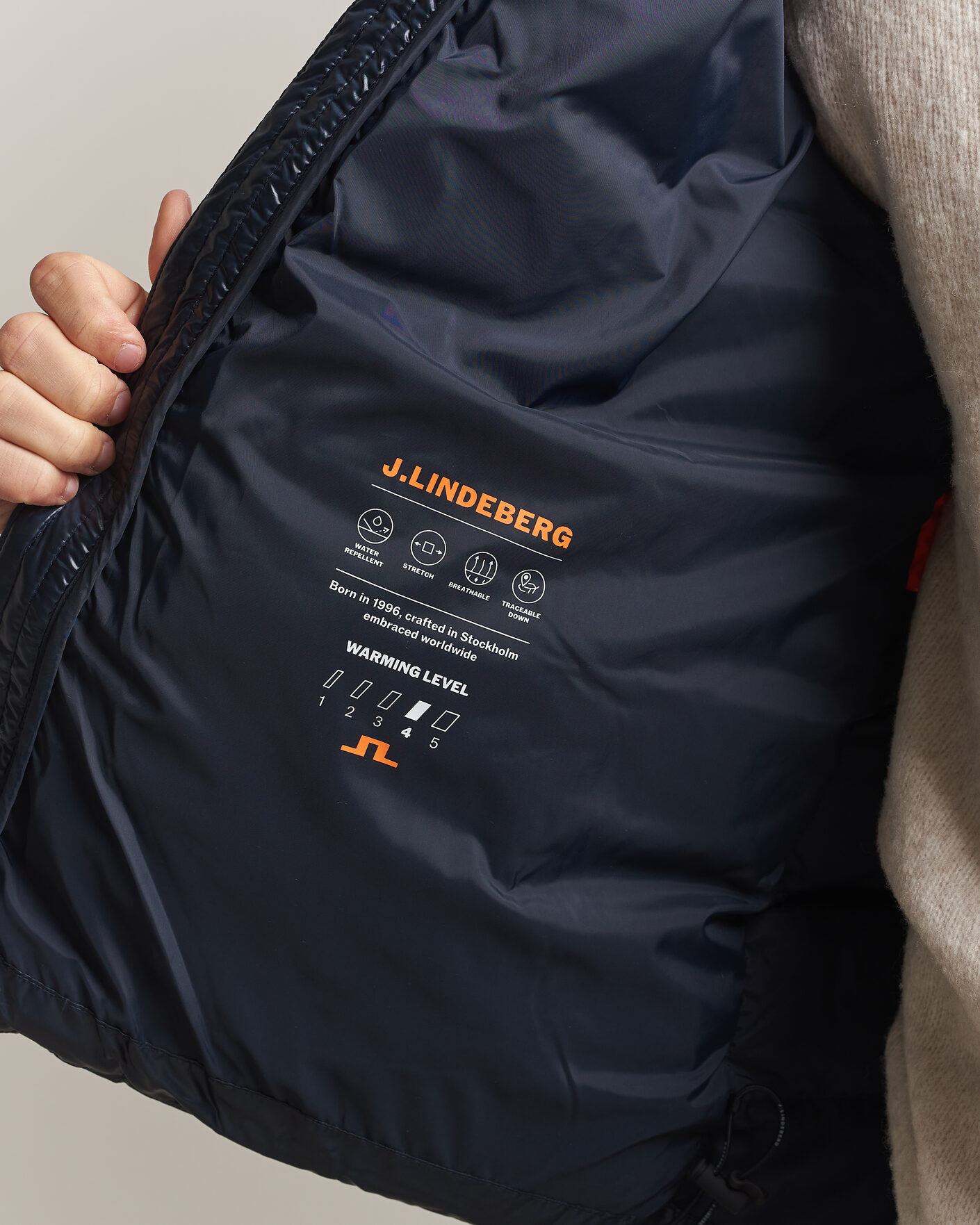 Homme | Manteaux Et Vestes | J.Lindeberg | Creek Light Hooded Down Jacket JL Navy