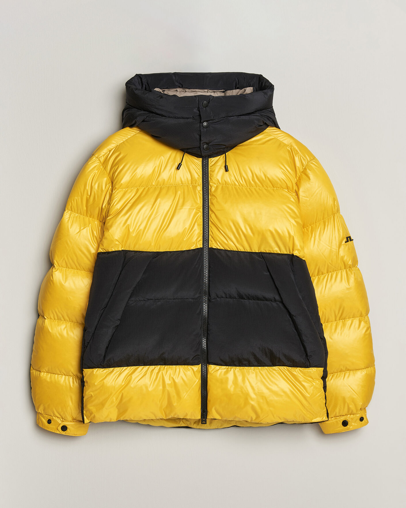 Homme | Manteaux Et Vestes | J.Lindeberg | Creek Block Hooded Down Jacket Bumblebee