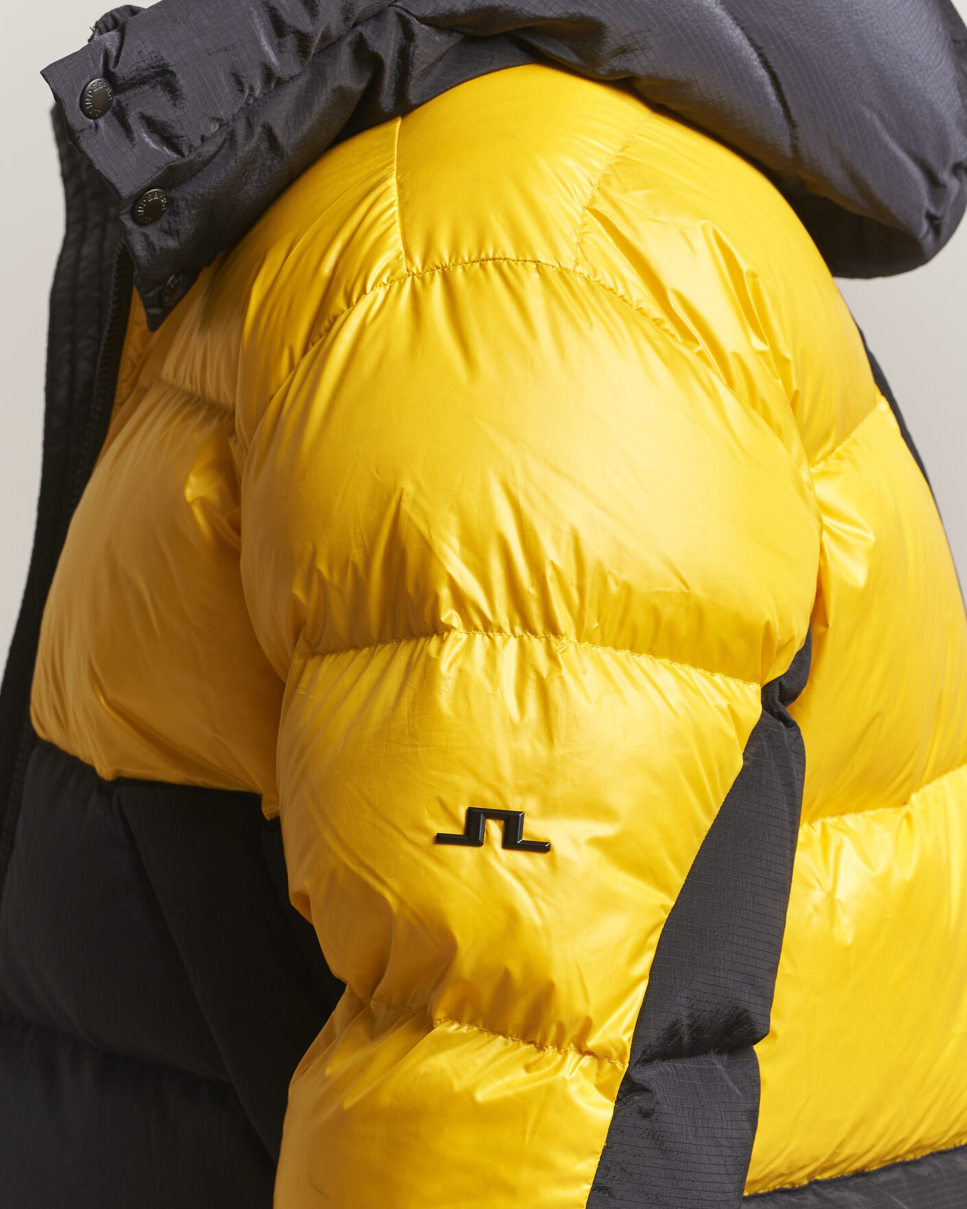 Homme | Manteaux Et Vestes | J.Lindeberg | Creek Block Hooded Down Jacket Bumblebee