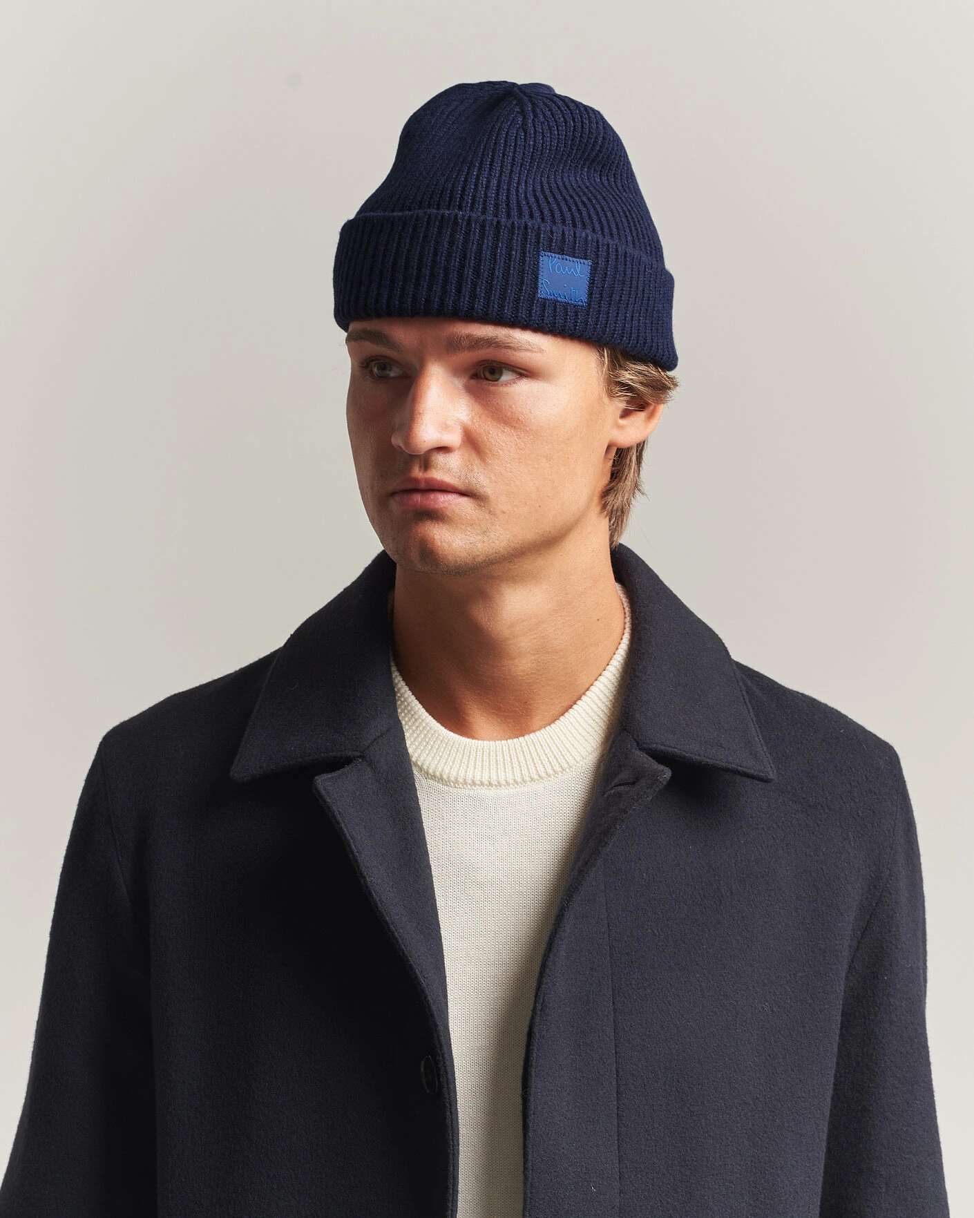Homme | Bonnets | Paul Smith | Cashmere Beanie Navy