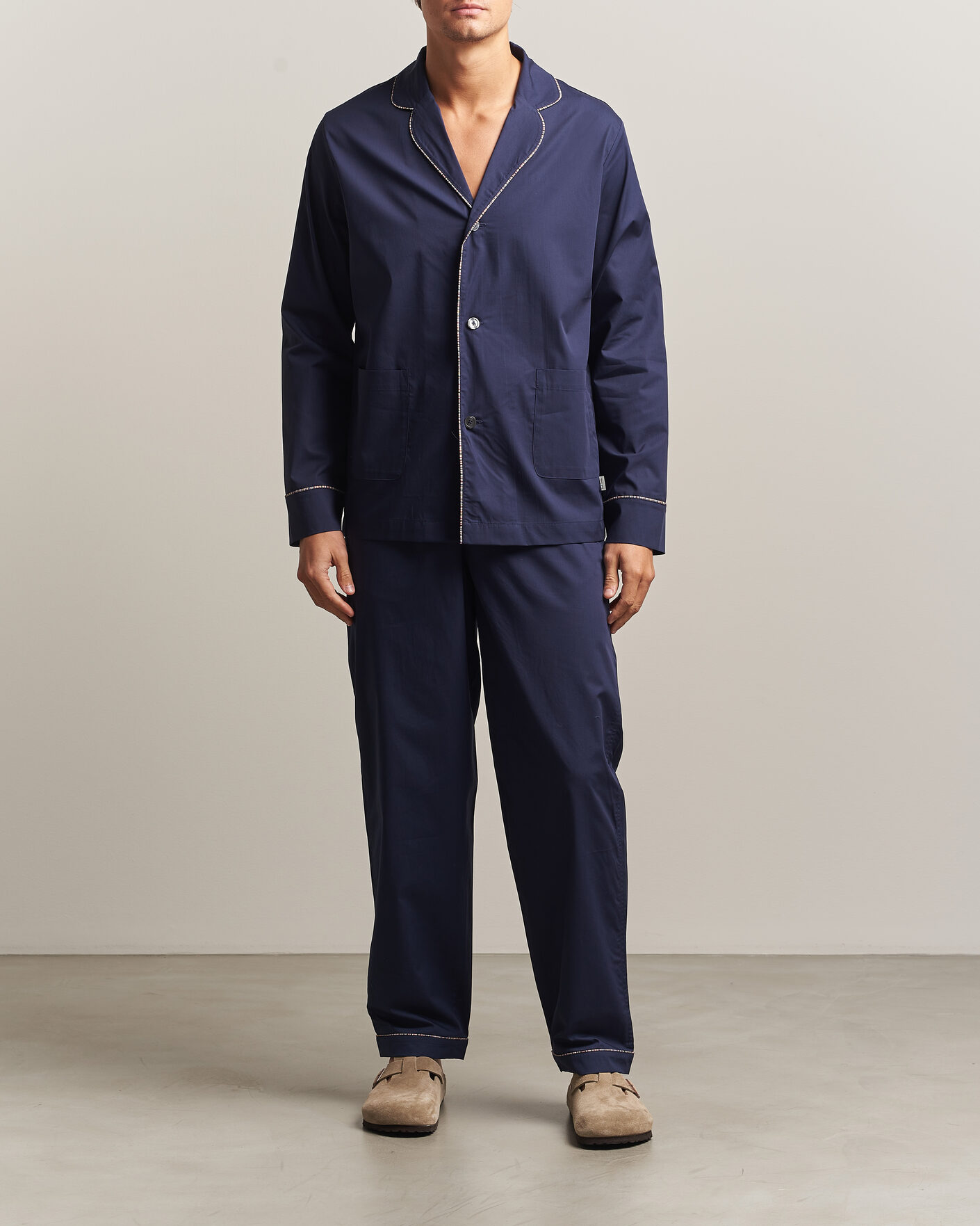 Homme | Peignoirs Et Pyjamas | Paul Smith | Signature Piped Pyjama Set Navy