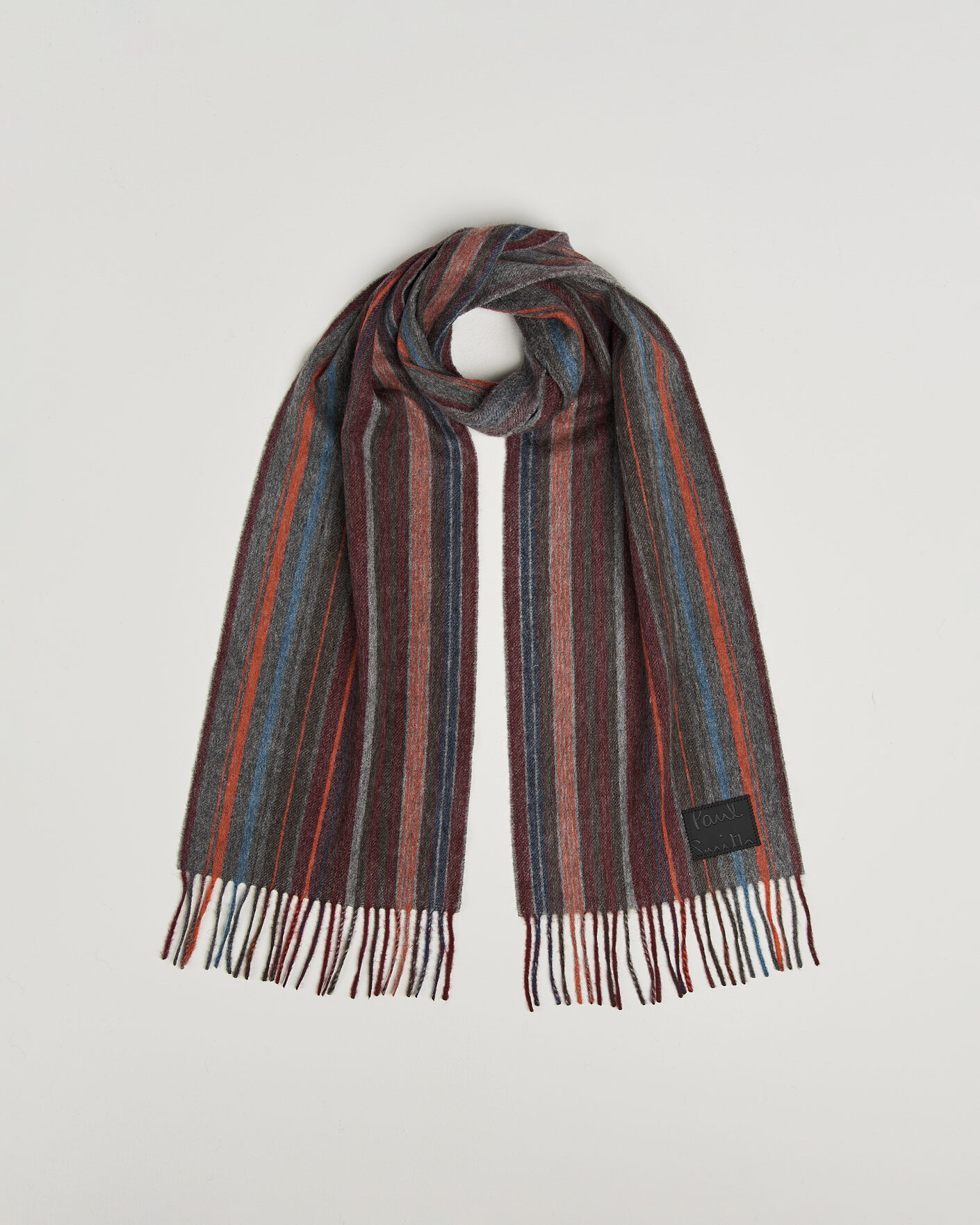 Homme | Écharpes | Paul Smith | Lambswool Striped Scarf Red