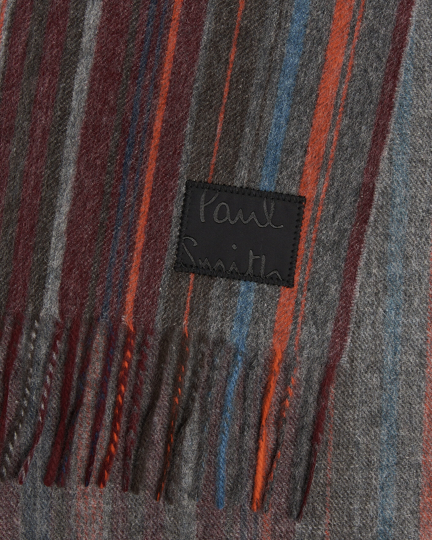 Homme | Écharpes | Paul Smith | Lambswool Striped Scarf Red