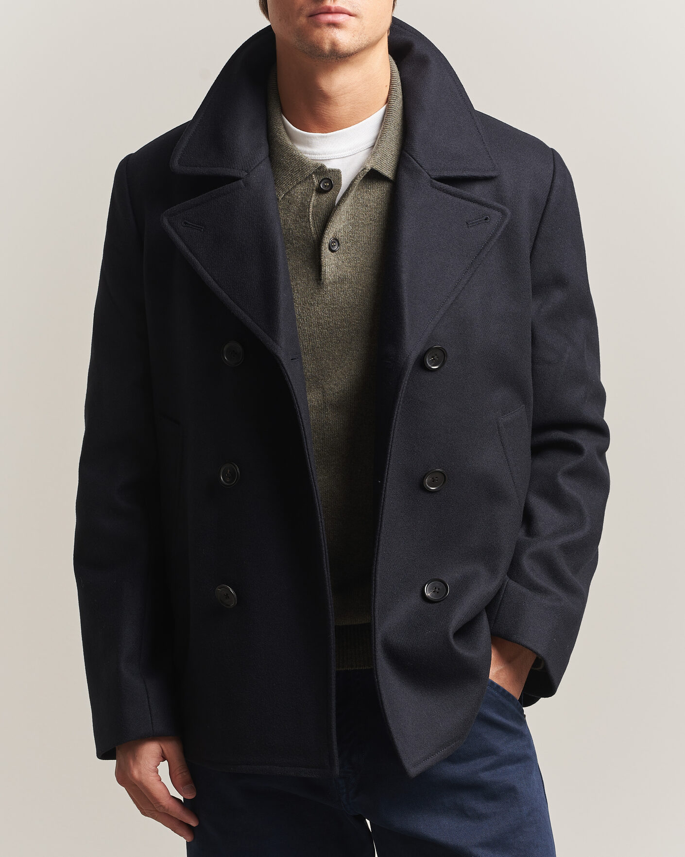 Homme | Manteaux Et Vestes | PS Paul Smith | Wool Peacoat Navy
