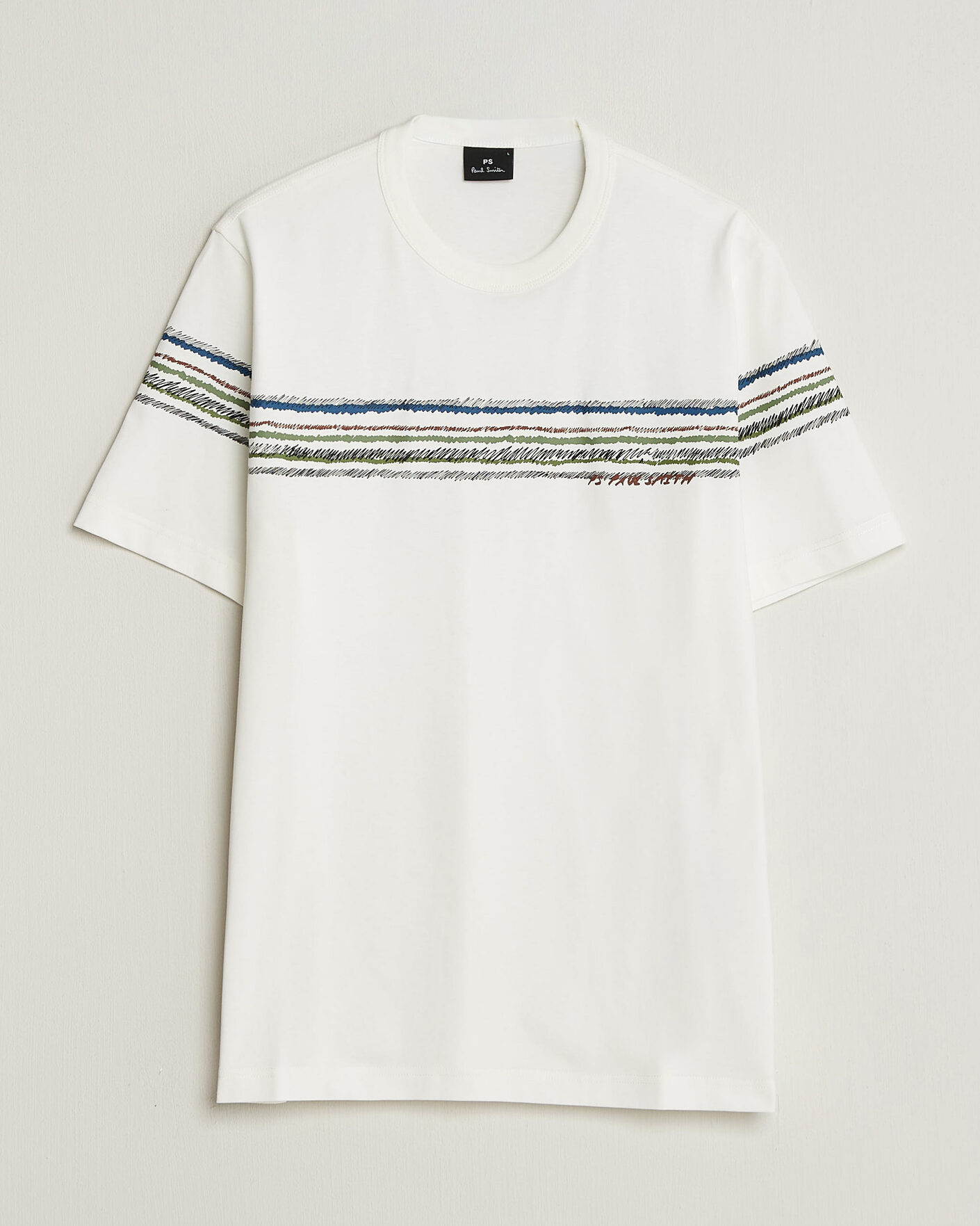 Homme | T-shirts | PS Paul Smith | Stripes Crew Neck T-Shirt White