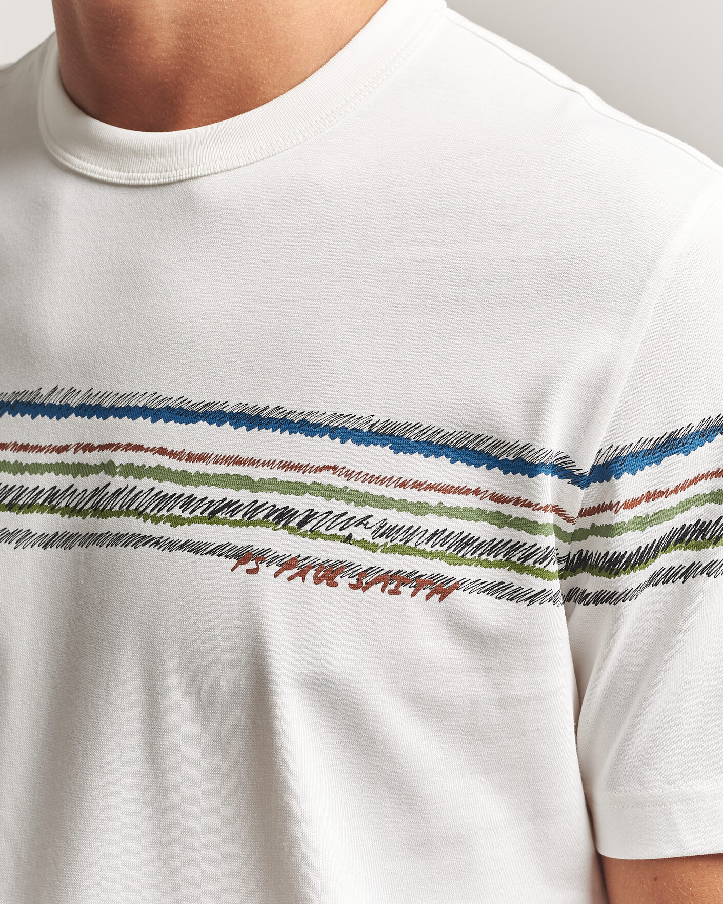 Homme | T-shirts | PS Paul Smith | Stripes Crew Neck T-Shirt White