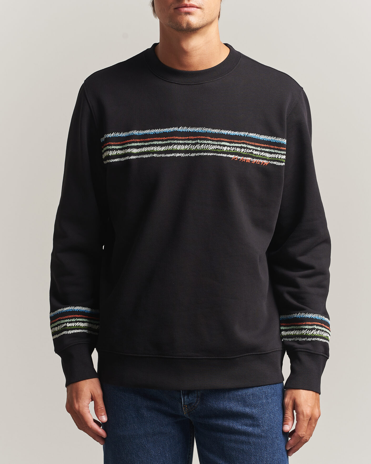 Homme | Pulls Et Tricots | PS Paul Smith | Stripes Crew Neck Sweatshirt Black