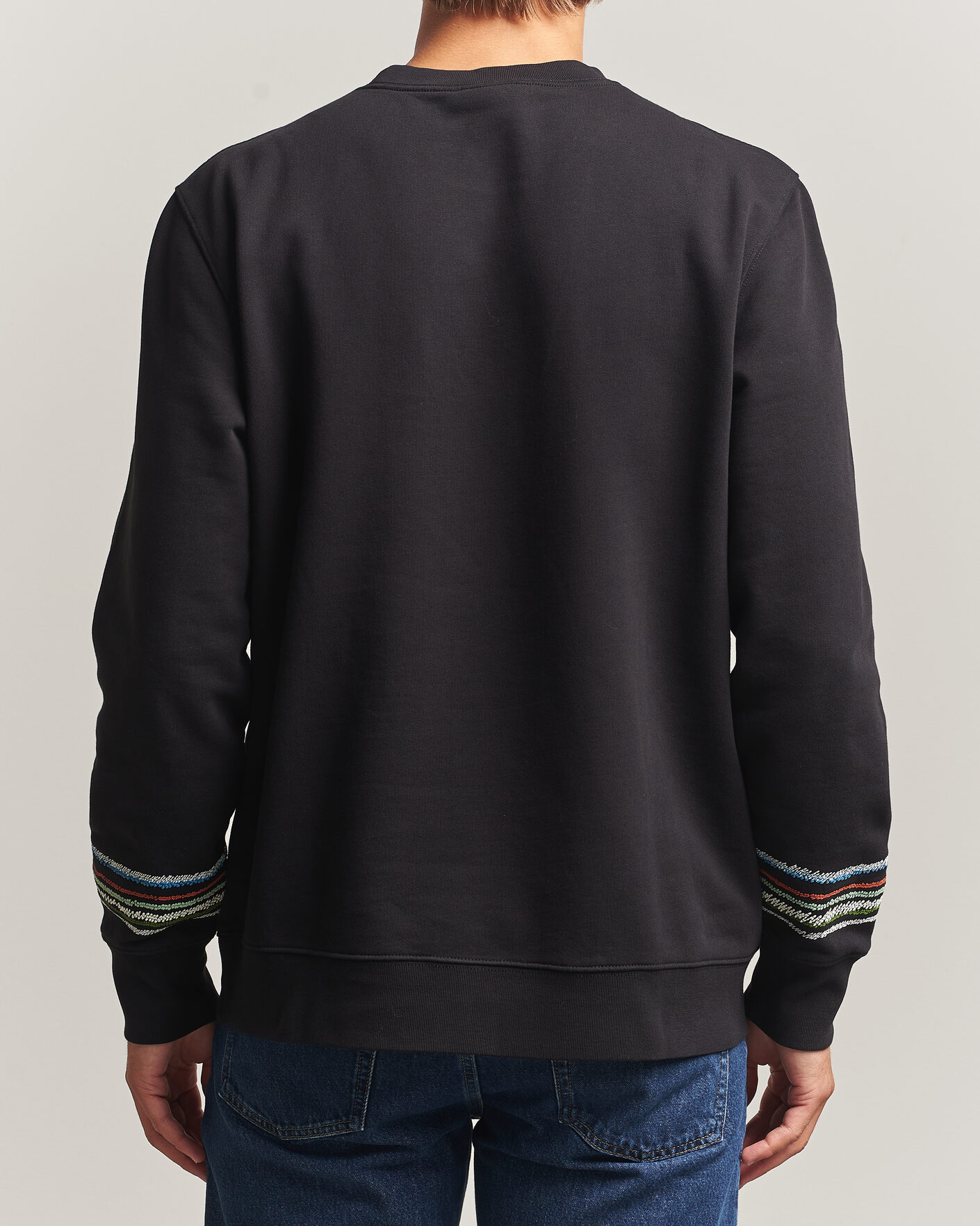 Homme | Pulls Et Tricots | PS Paul Smith | Stripes Crew Neck Sweatshirt Black