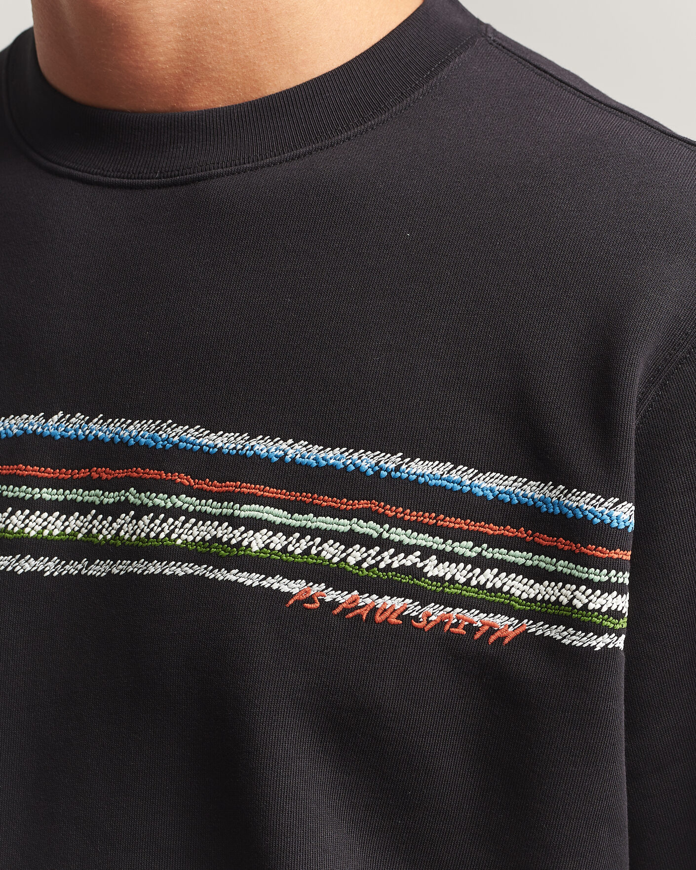 Homme | Pulls Et Tricots | PS Paul Smith | Stripes Crew Neck Sweatshirt Black