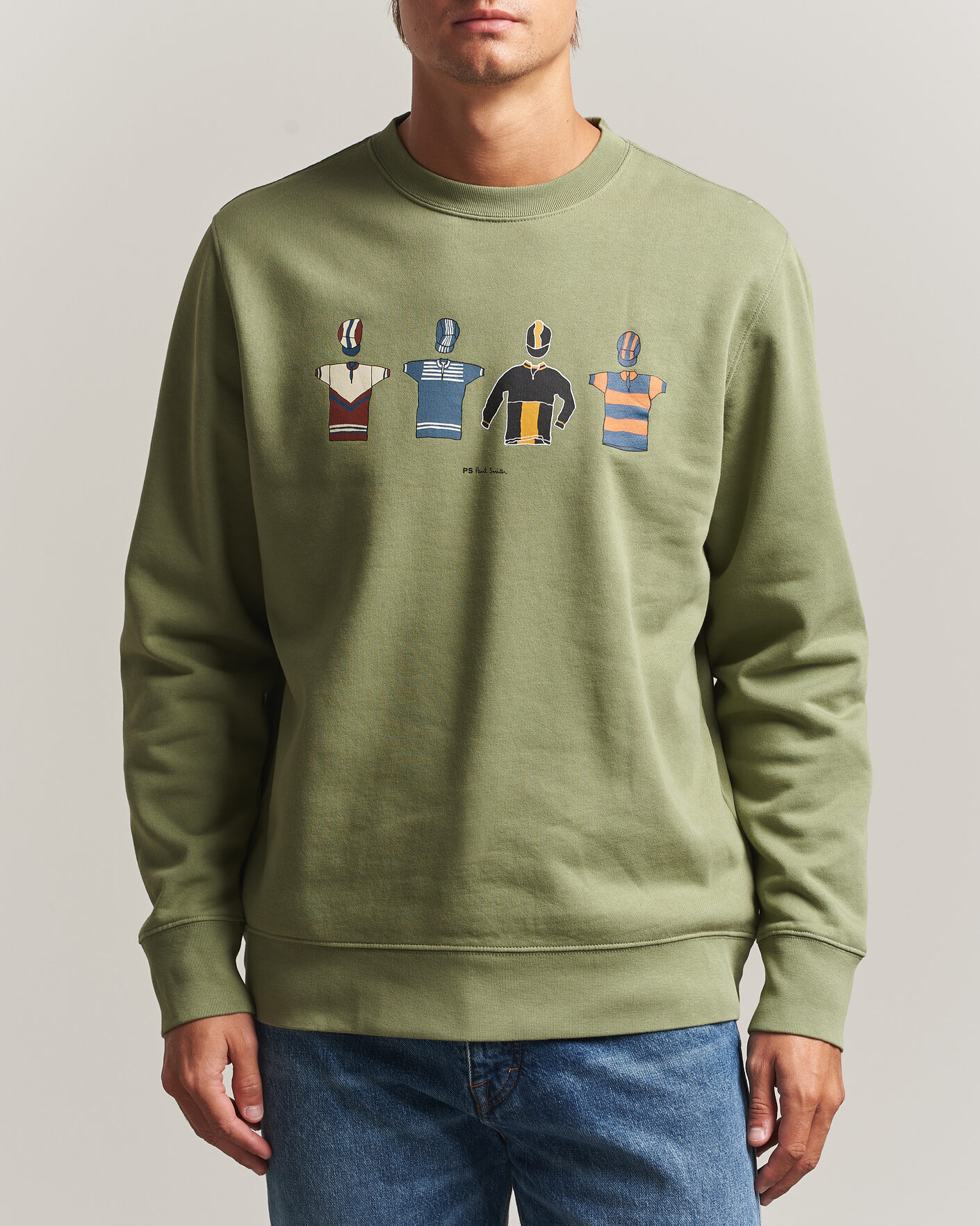 Homme | Pulls Et Tricots | PS Paul Smith | Cycle Jersey's Crew Sweatshirt Green