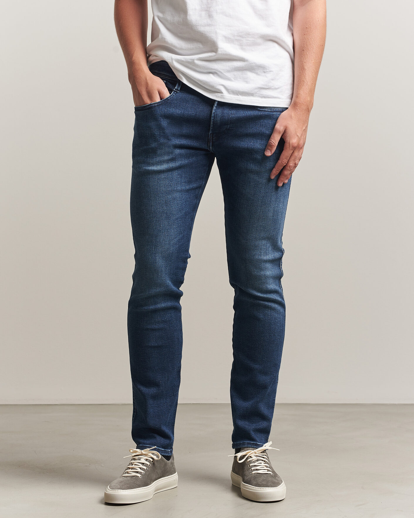 Homme | Jeans | Replay | Anbass Powerstretch Jeans Dark Blue