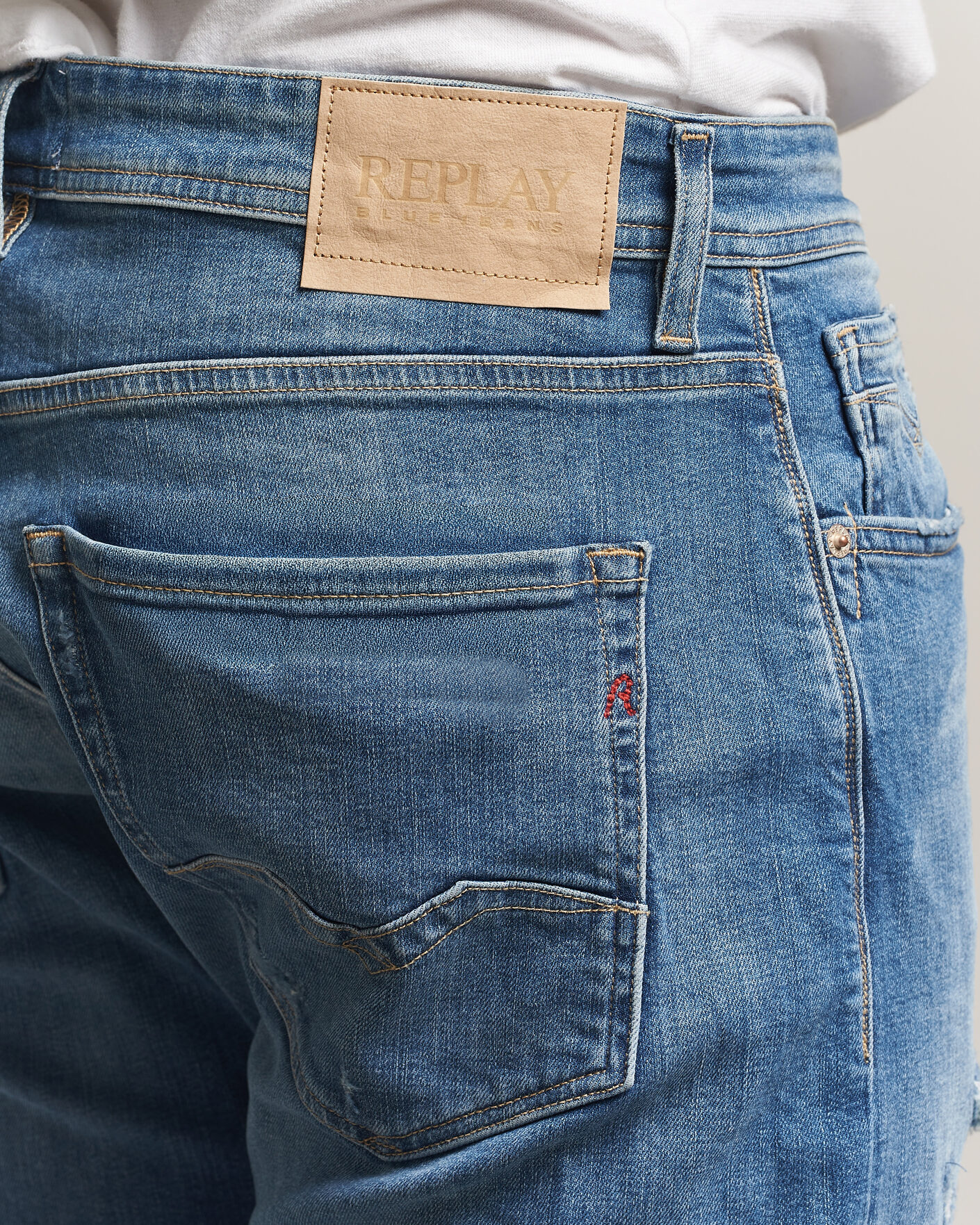 Homme | Jeans | Replay | Rocco Comfort Fit Super Stretch DNA Jeans Medium Blue