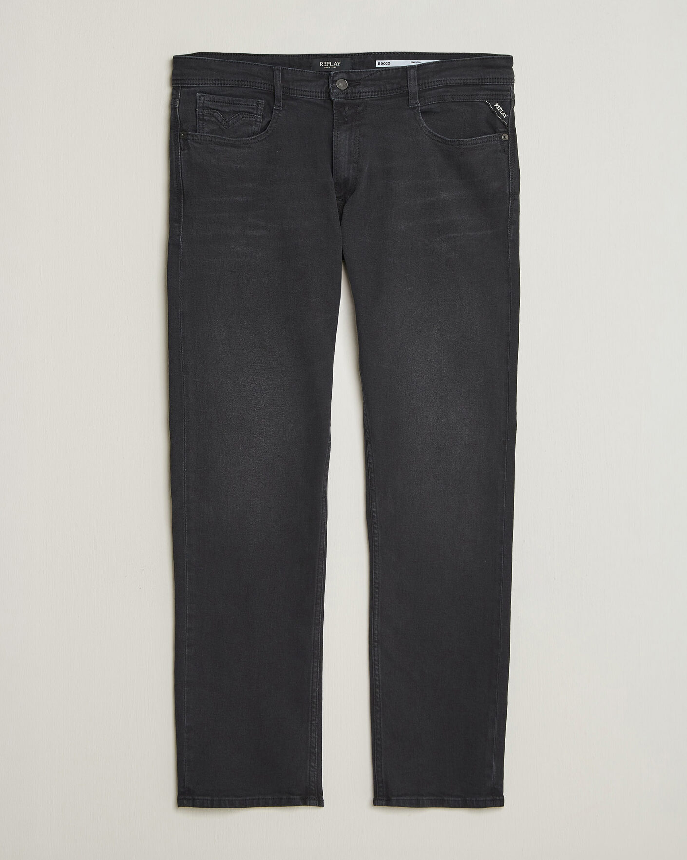 Homme | Jeans | Replay | Rocco Comfort Fit Powerstretch Jeans Washed Black