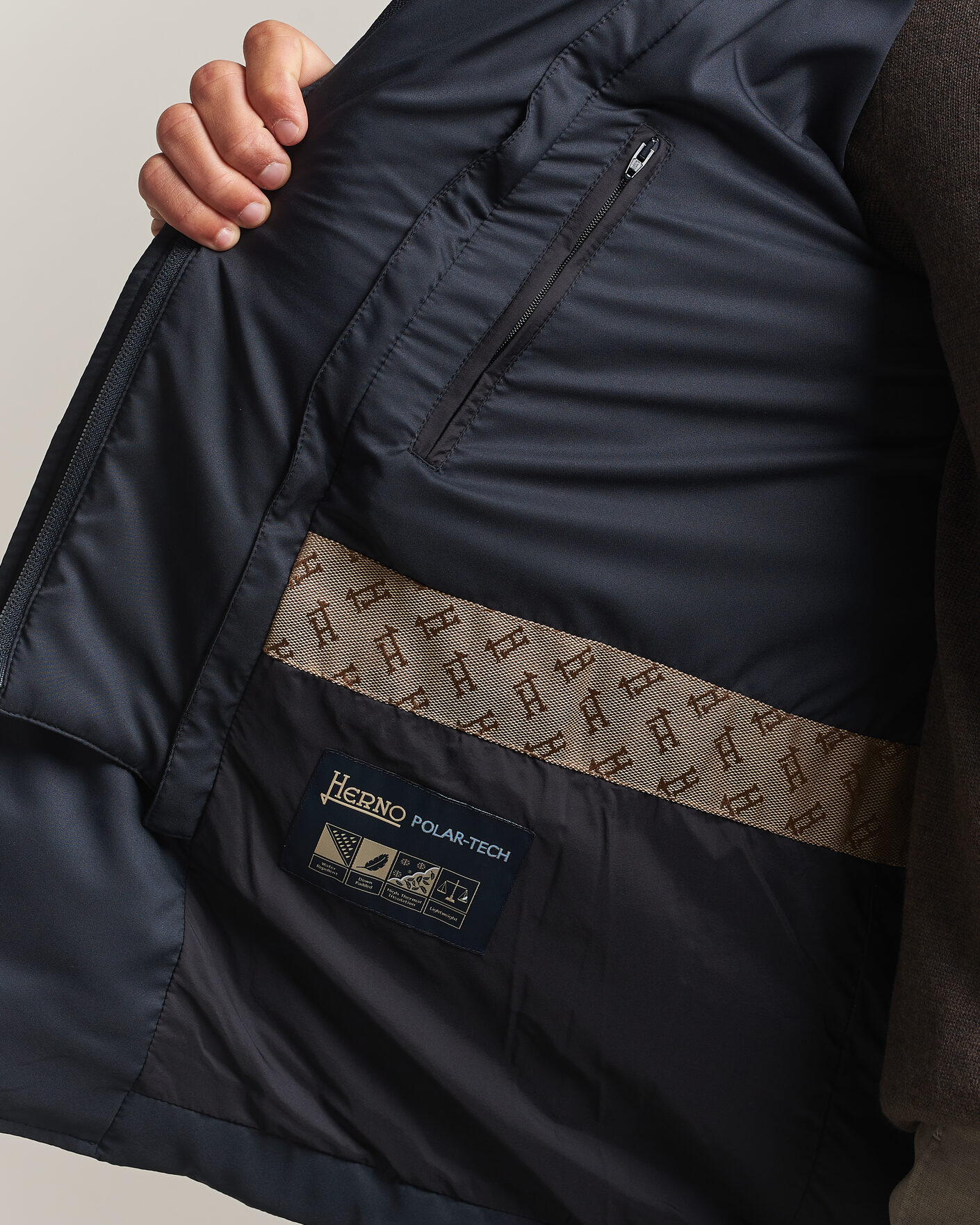 Homme | Manteaux Et Vestes | Herno | Nylon Down Blazer Navy