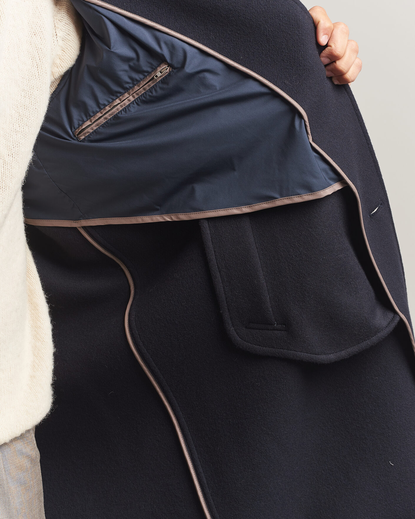 Homme | Manteaux Et Vestes | Herno | Raglan Wool Coat Navy
