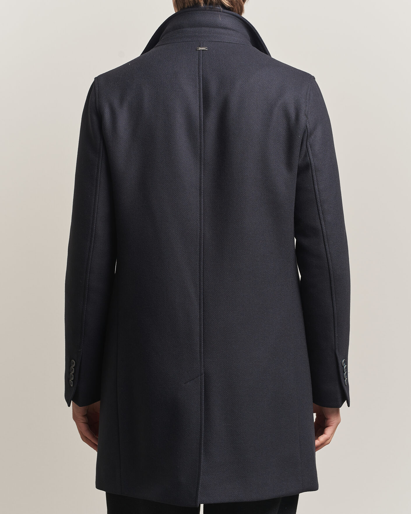 Homme | Manteaux Et Vestes | Herno | Wool Zip Coat Navy