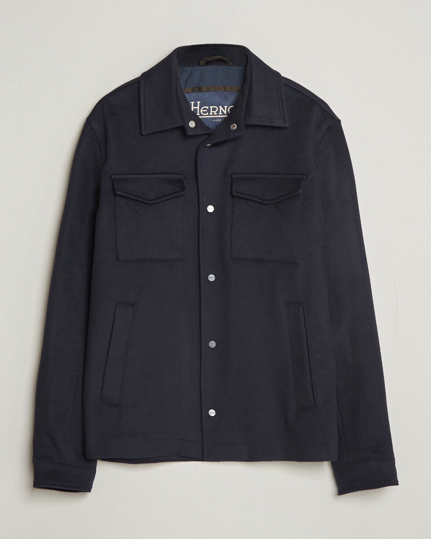 Homme | Manteaux Et Vestes | Herno | Cashmere Overshirt Navy