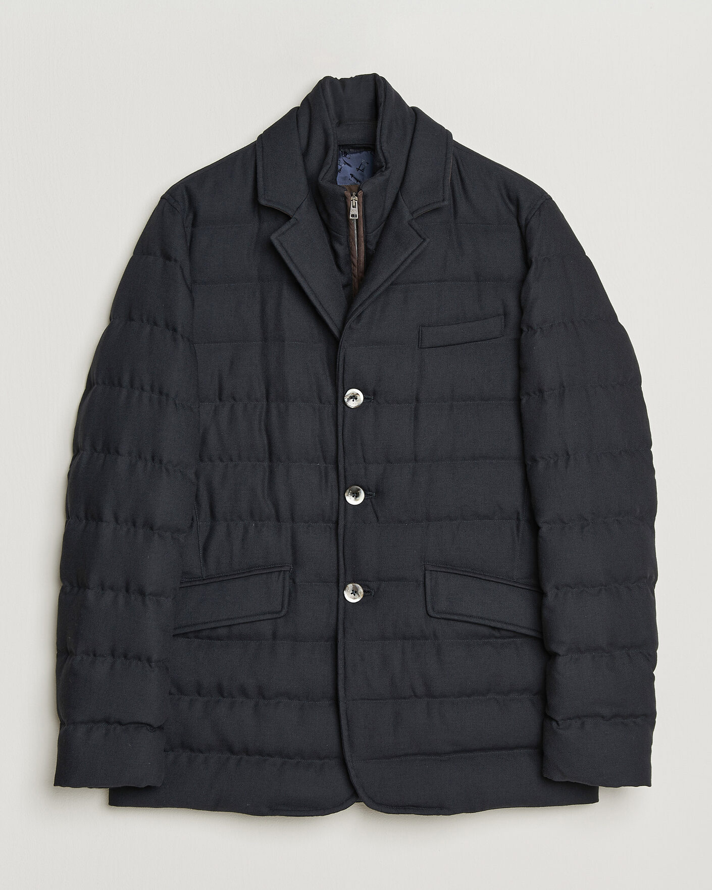 Homme | Manteaux Et Vestes | Herno | Flannel Down Blazer Navy