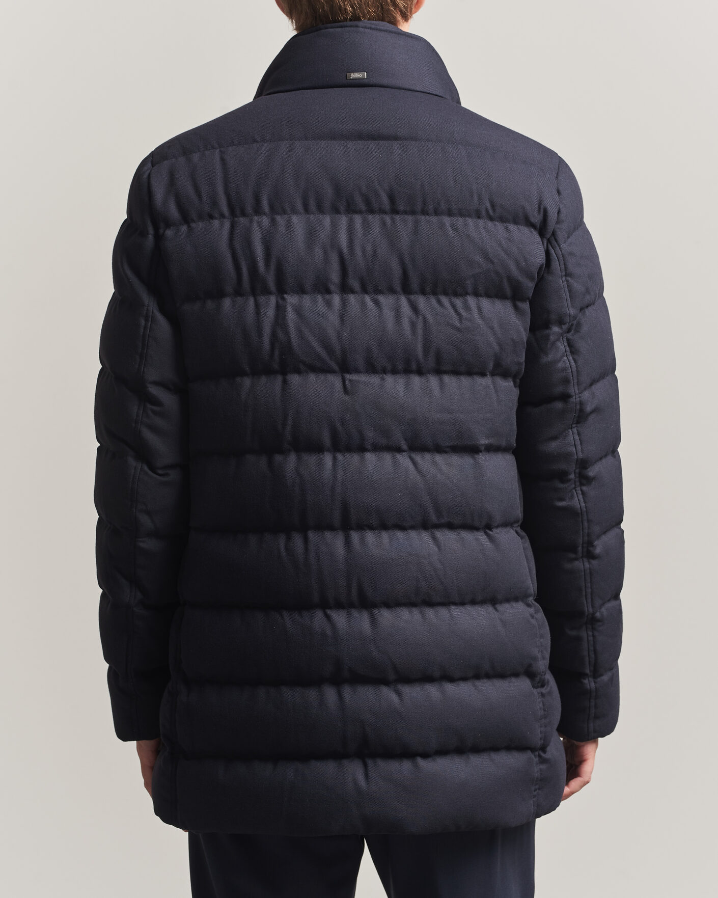 Homme | Manteaux Et Vestes | Herno | Flannel Down Coat Navy
