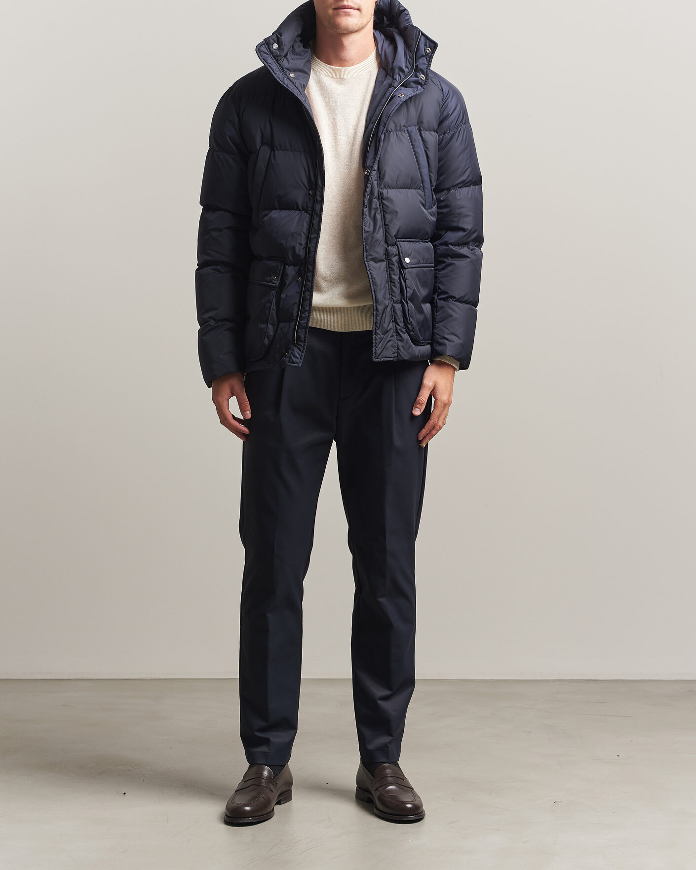 Homme | Manteaux Et Vestes | Herno | Chamonix Down Parka Navy