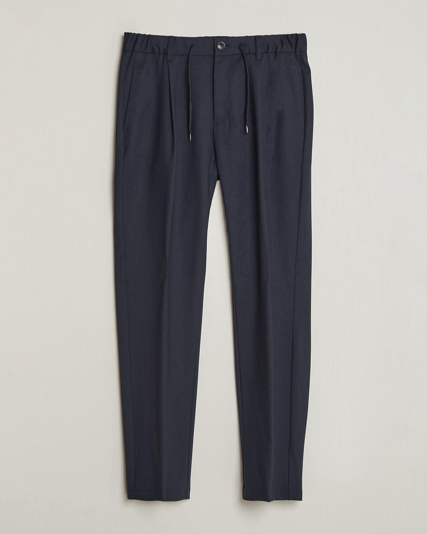 Homme | Pantalons | Herno | Pleated Wool Trousers Navy