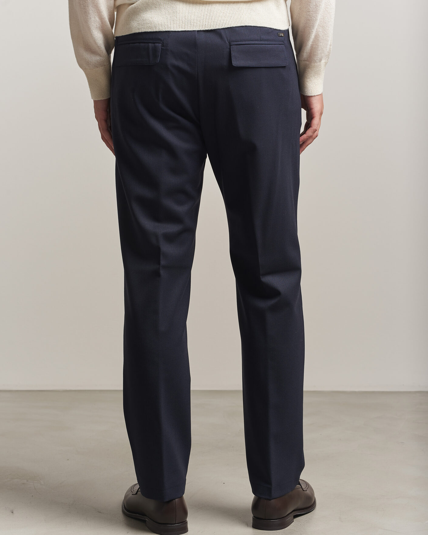 Homme | Pantalons | Herno | Pleated Wool Trousers Navy