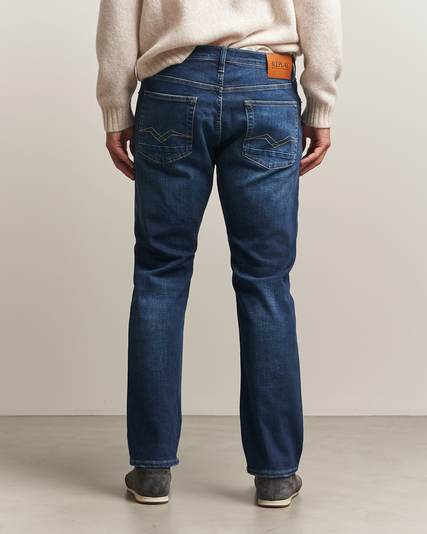 Homme | Jeans | Replay | Aideen Straight Fit Jeans Dark Blue