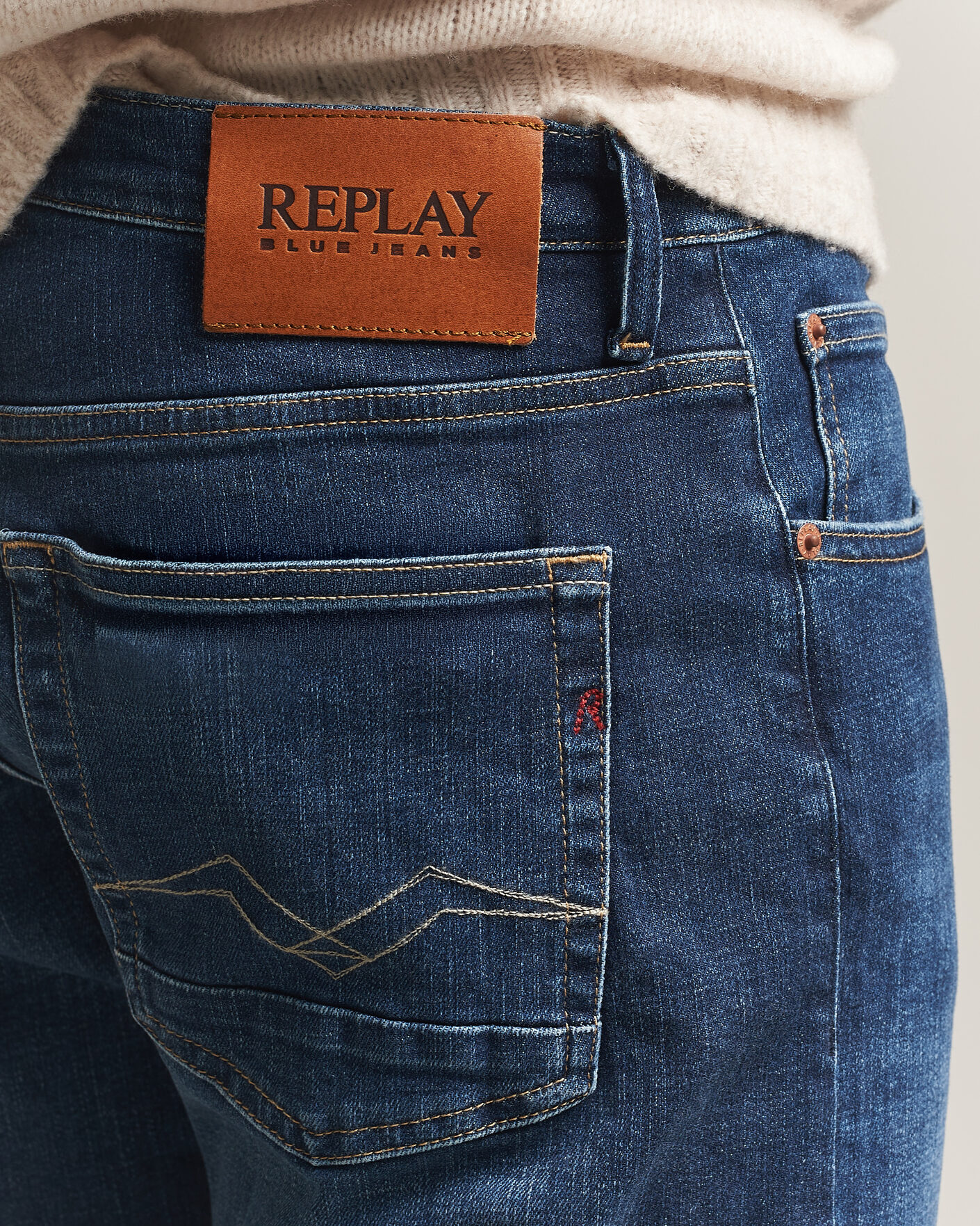 Homme | Jeans | Replay | Aideen Straight Fit Jeans Dark Blue