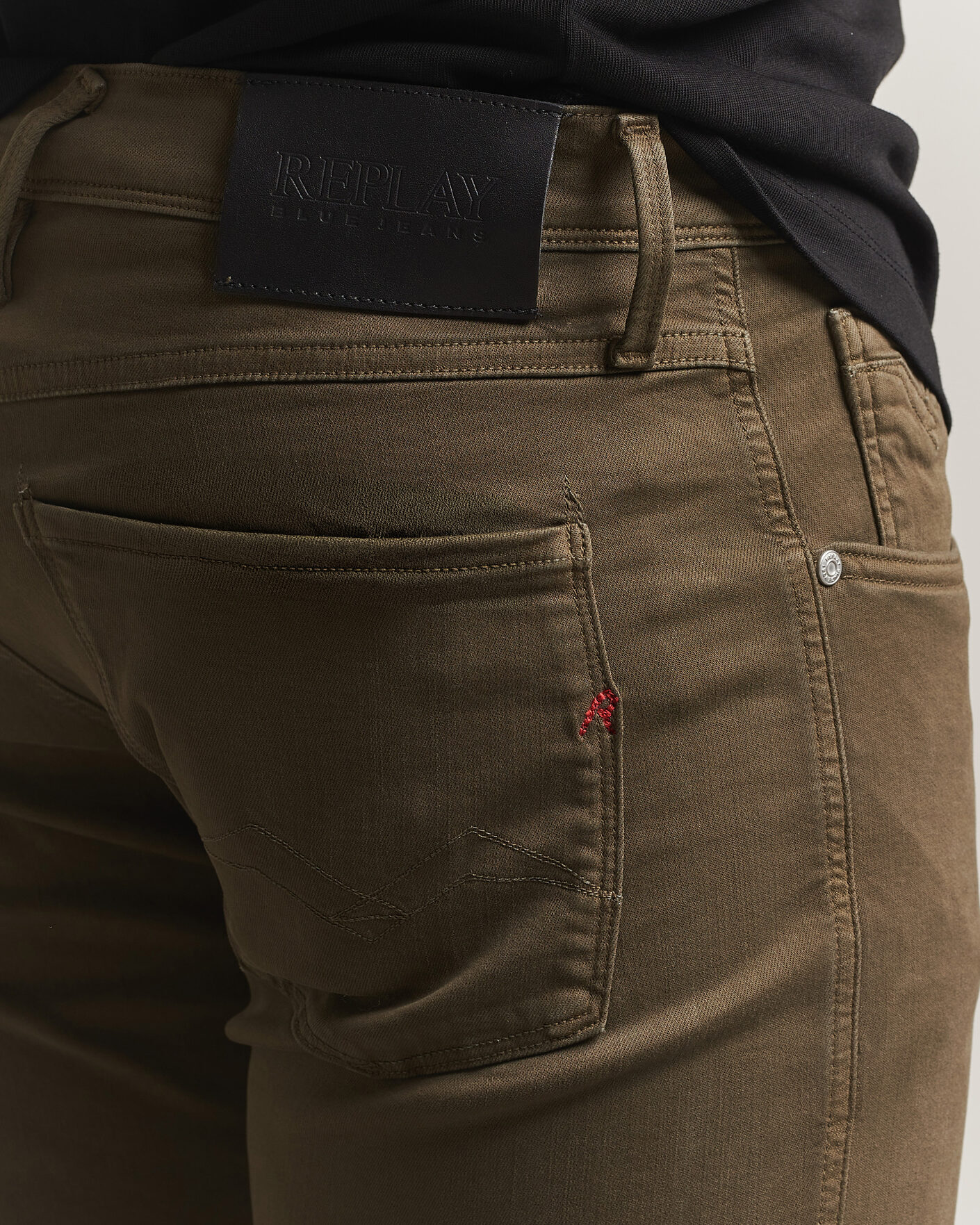 Homme | Pantalons | Replay | Anbass Hyperflex 5-Pocket Pants Ivy Green