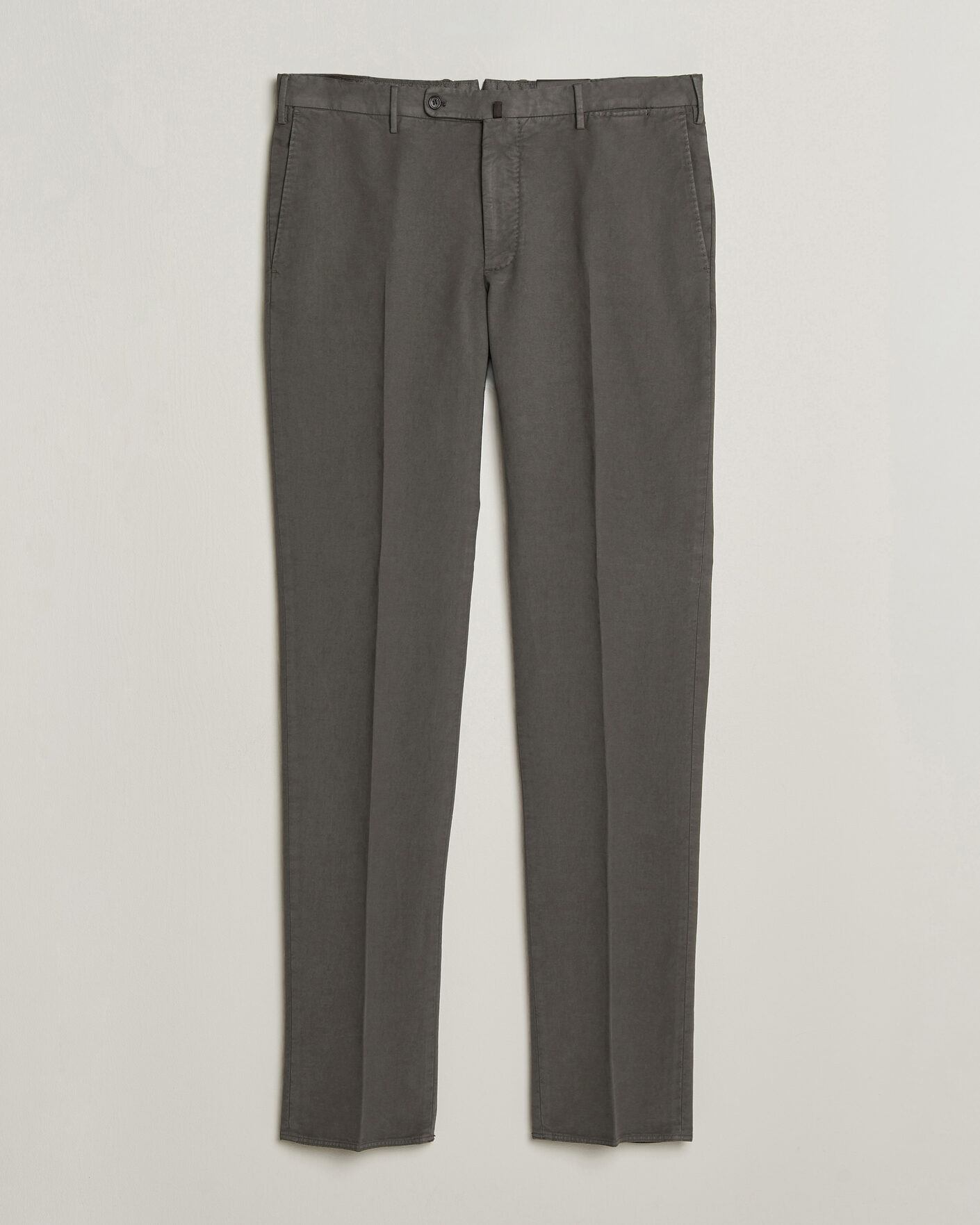 Homme | Pantalons | Incotex | Regular Fit Soft Cotton Stretch Chinos Dark Grey